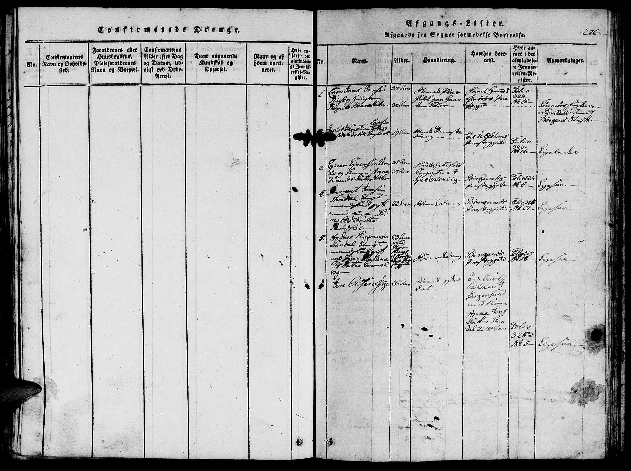 Ministerialprotokoller, klokkerbøker og fødselsregistre - Møre og Romsdal, SAT/A-1454/515/L0207: Parish register (official) no. 515A03, 1819-1829, p. 276