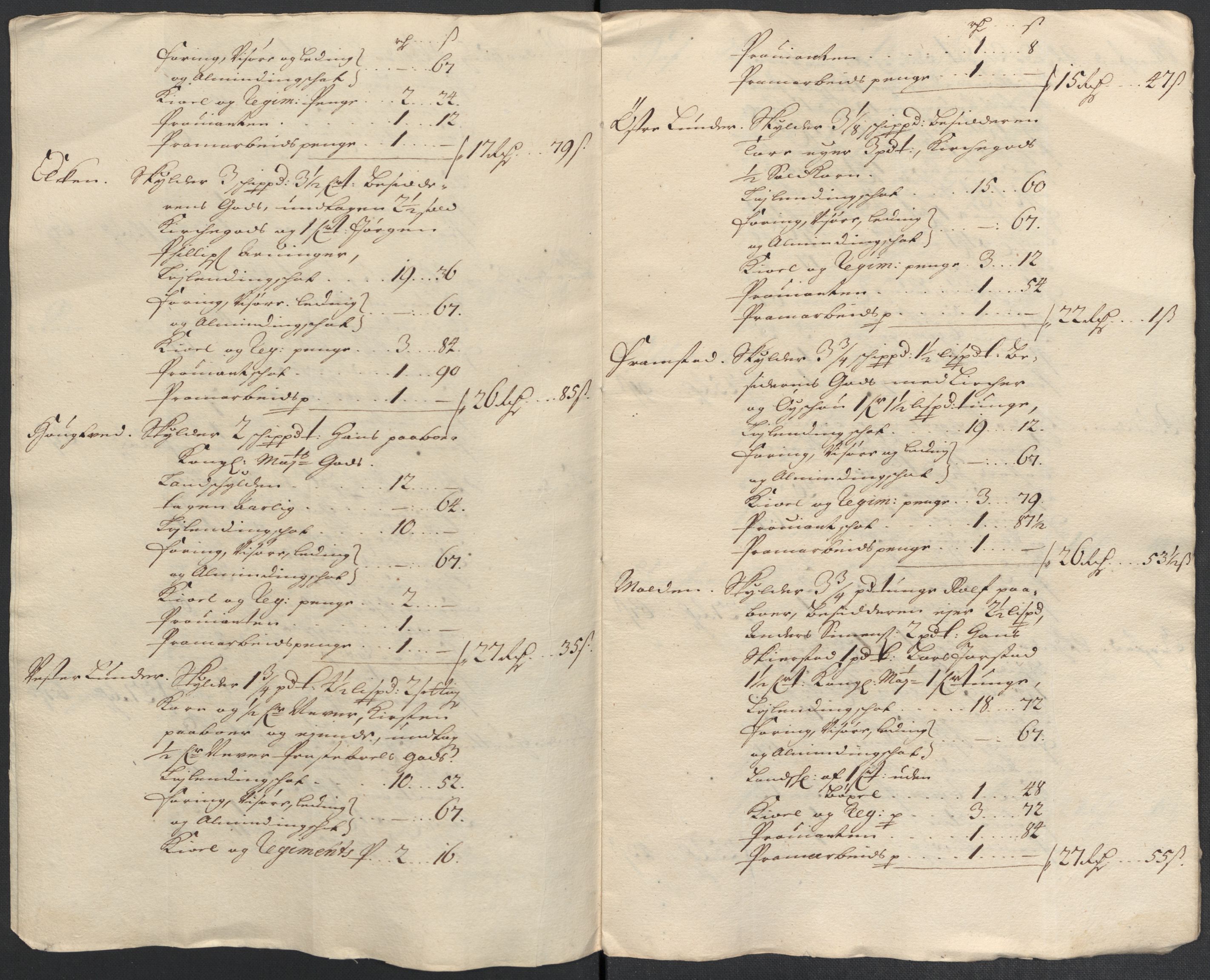 Rentekammeret inntil 1814, Reviderte regnskaper, Fogderegnskap, RA/EA-4092/R18/L1301: Fogderegnskap Hadeland, Toten og Valdres, 1703, p. 135