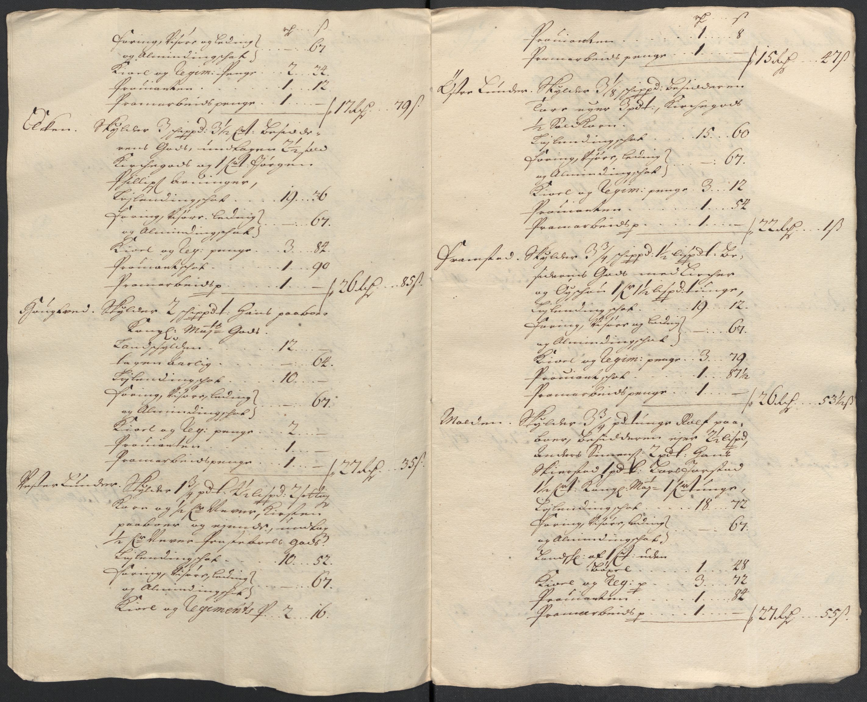 Rentekammeret inntil 1814, Reviderte regnskaper, Fogderegnskap, AV/RA-EA-4092/R18/L1301: Fogderegnskap Hadeland, Toten og Valdres, 1703, p. 135