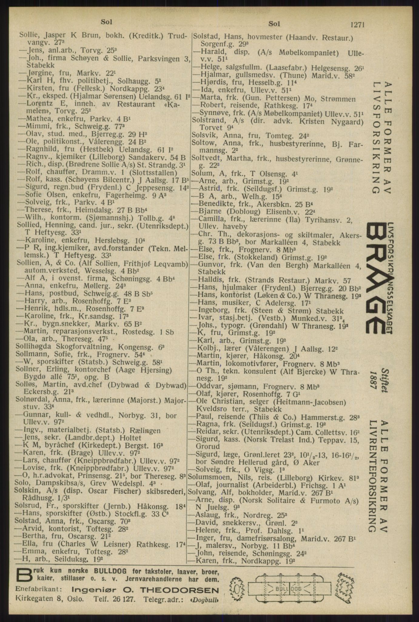 Kristiania/Oslo adressebok, PUBL/-, 1934, p. 1271