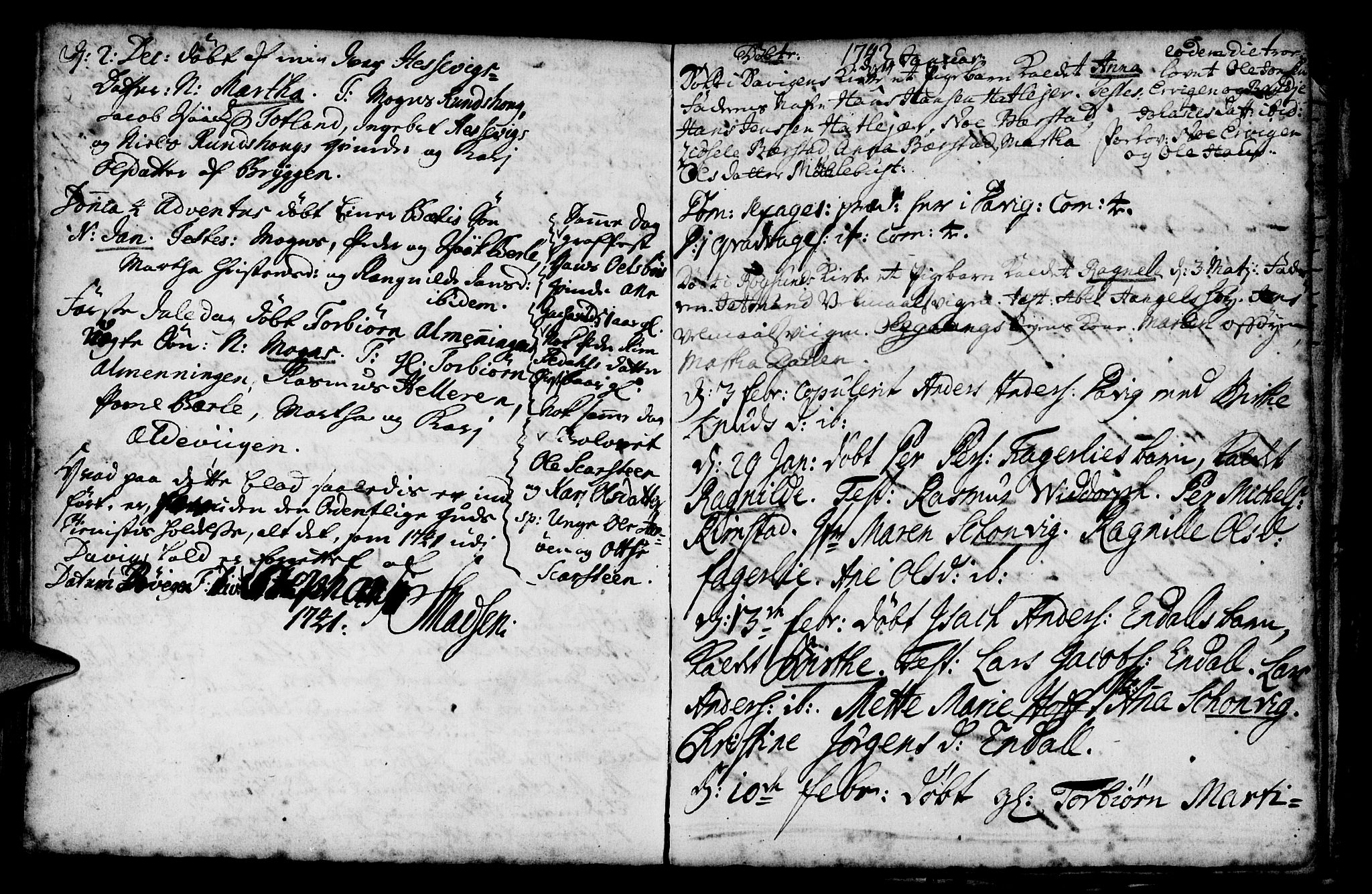 Davik sokneprestembete, SAB/A-79701/H/Haa/Haaa/L0001: Parish register (official) no. A 1, 1710-1742, p. 127