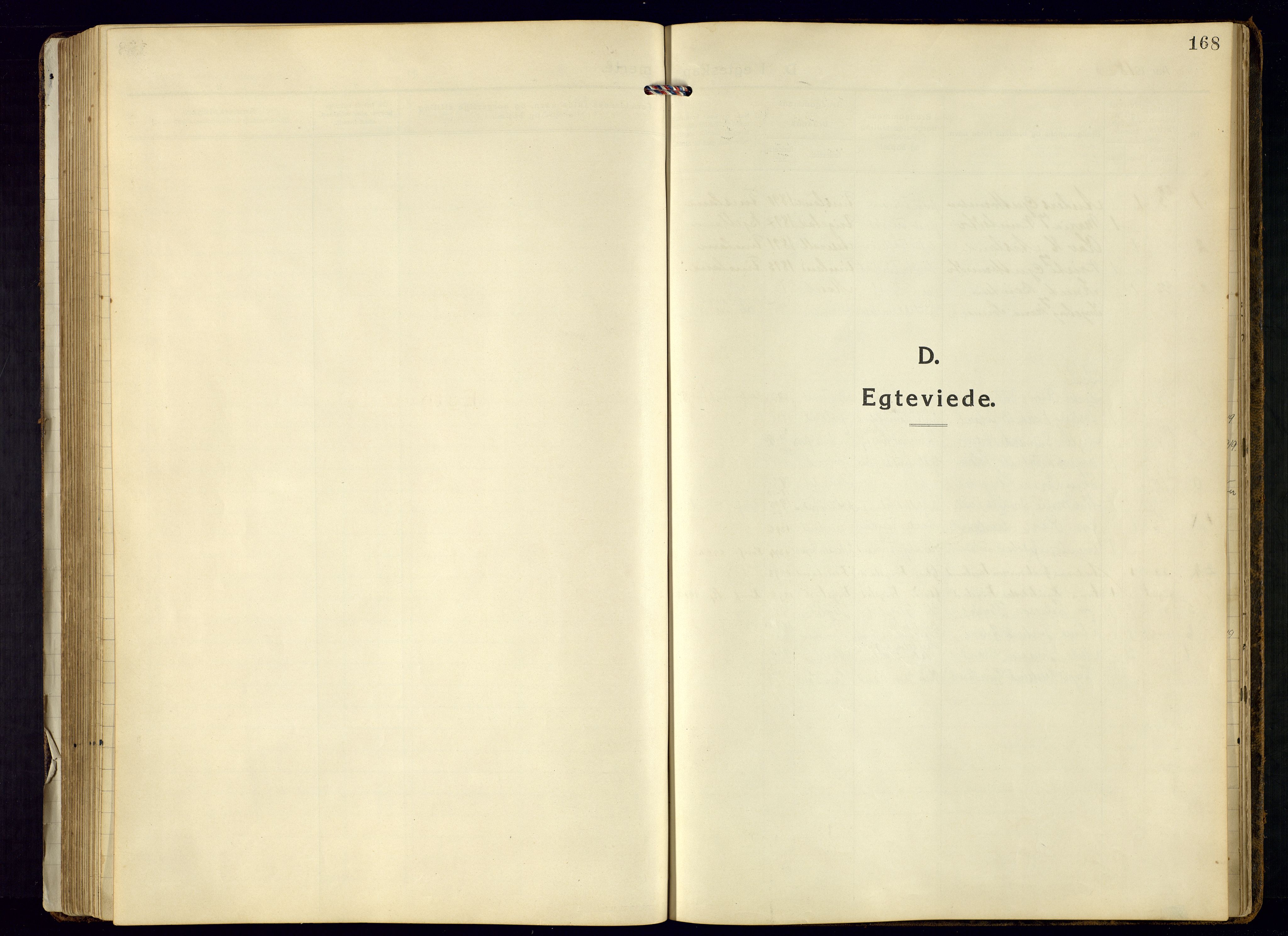 Bjelland sokneprestkontor, SAK/1111-0005/F/Fb/Fbb/L0006: Parish register (copy) no. B-6, 1918-1946, p. 168