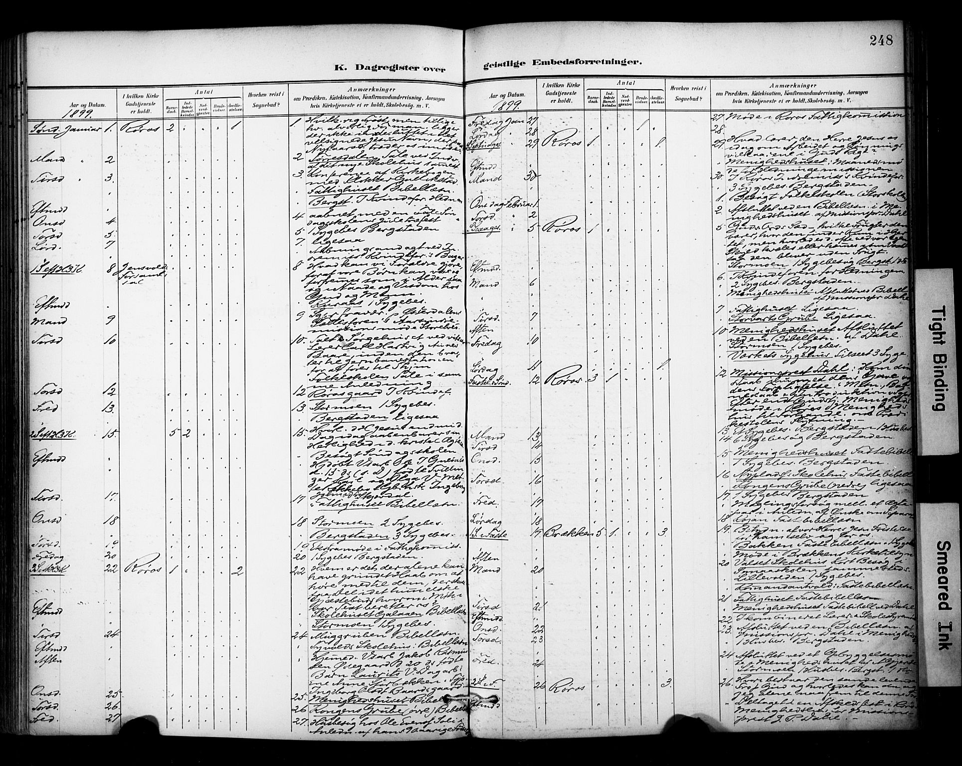Ministerialprotokoller, klokkerbøker og fødselsregistre - Sør-Trøndelag, SAT/A-1456/681/L0936: Parish register (official) no. 681A14, 1899-1908, p. 248