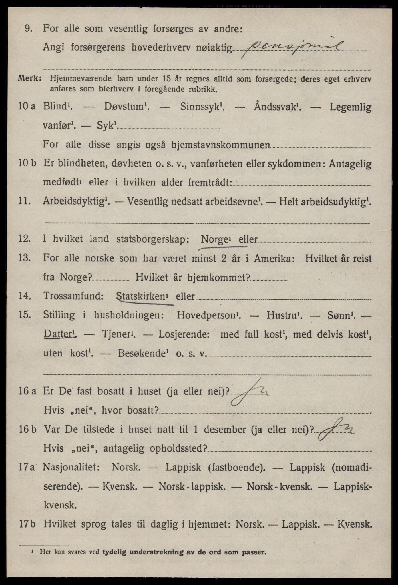 SAT, 1920 census for Støren, 1920, p. 1425