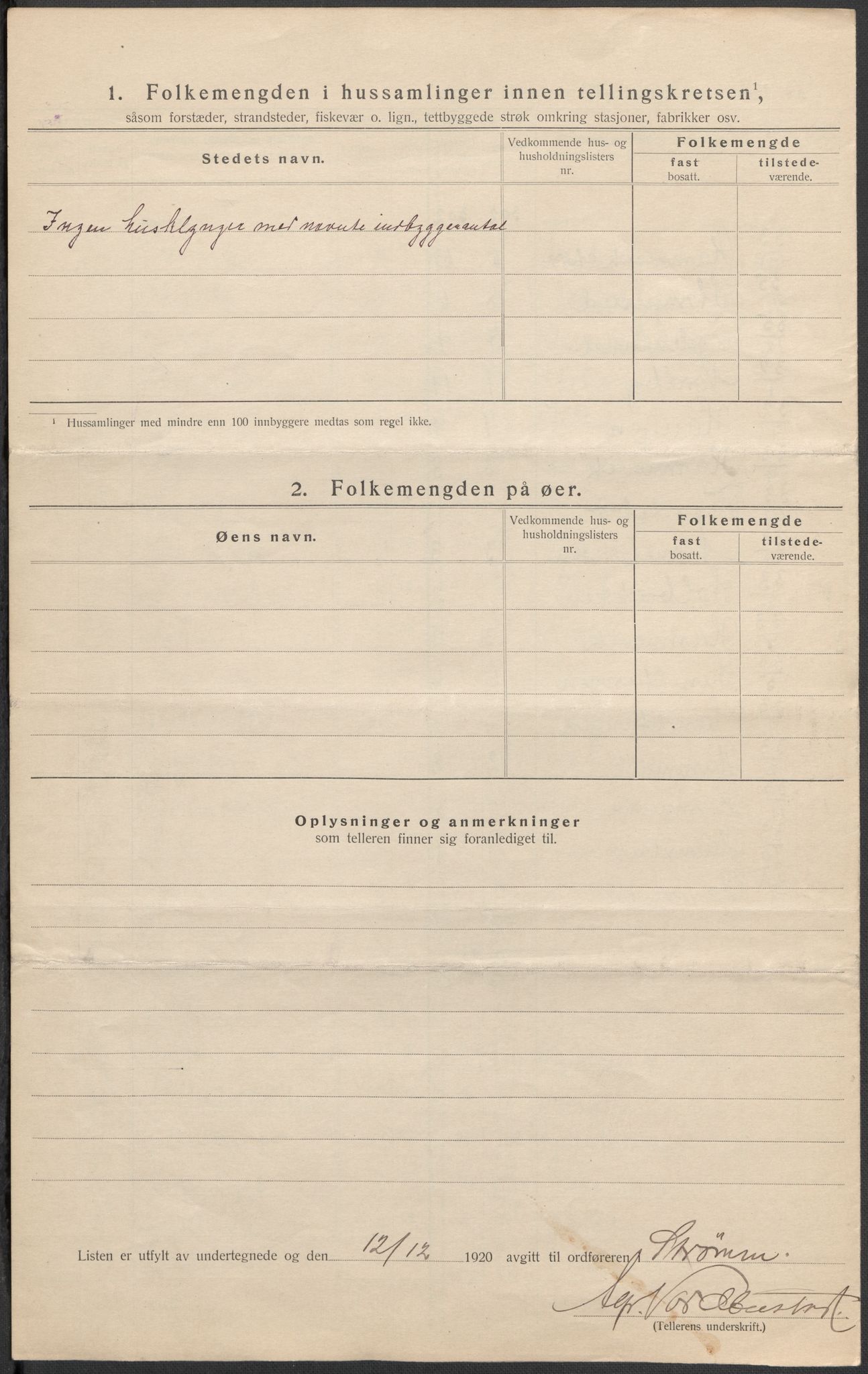 SAKO, 1920 census for Strømm, 1920, p. 17