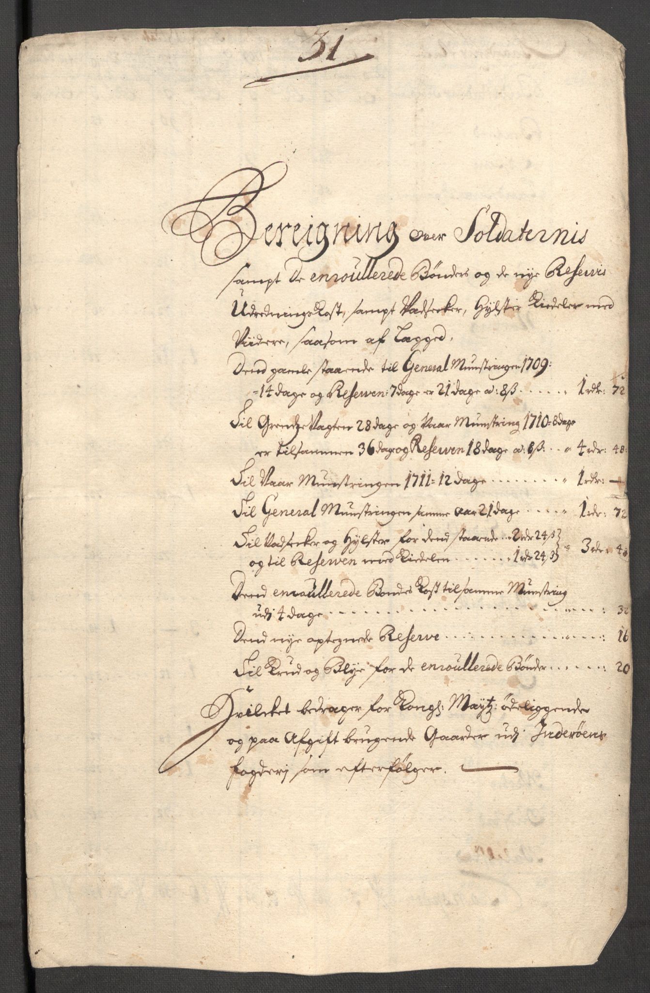 Rentekammeret inntil 1814, Reviderte regnskaper, Fogderegnskap, AV/RA-EA-4092/R63/L4319: Fogderegnskap Inderøy, 1711, p. 461