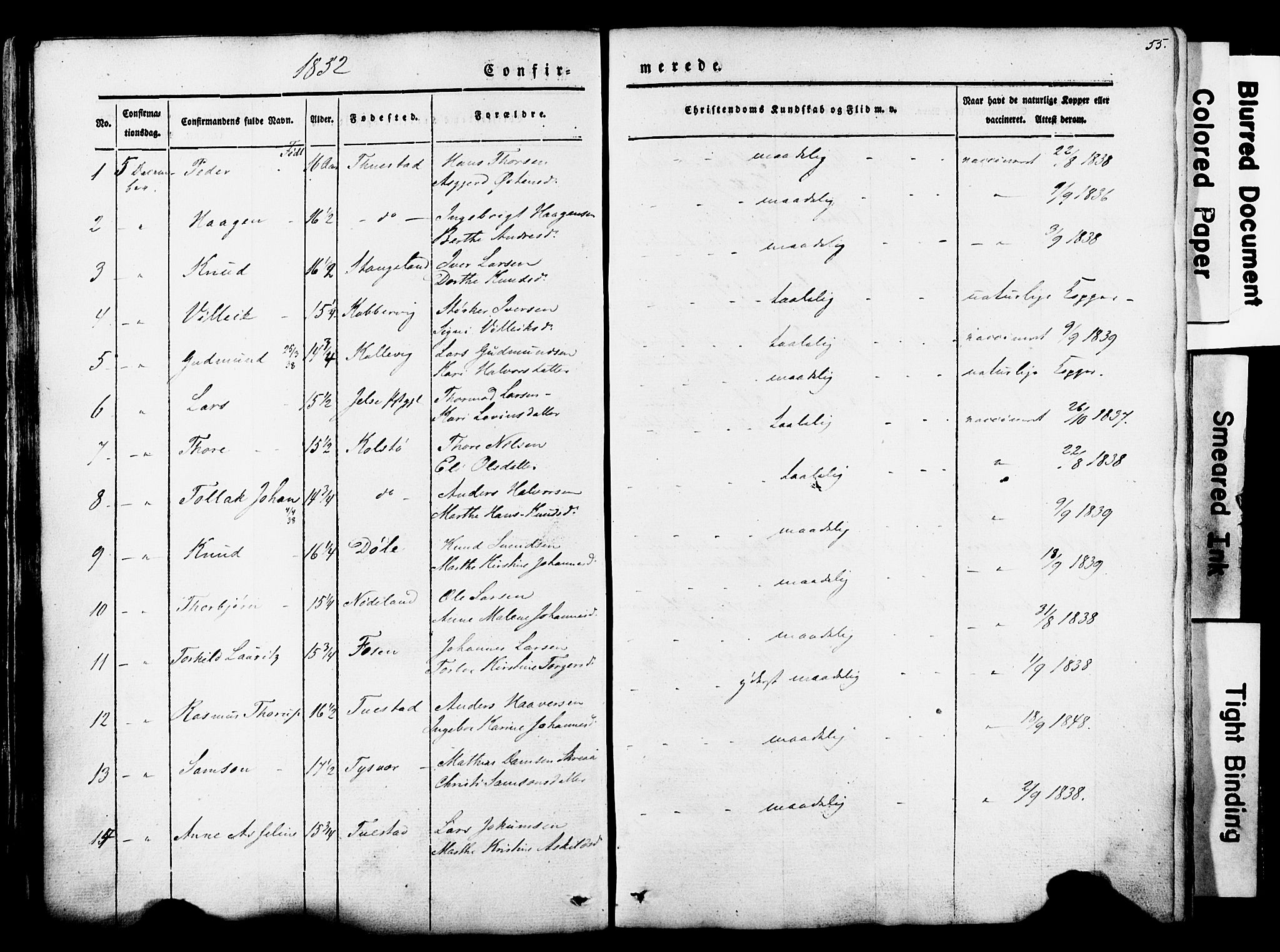 Avaldsnes sokneprestkontor, AV/SAST-A -101851/H/Ha/Haa/L0007: Parish register (official) no. A 7, 1841-1853, p. 55