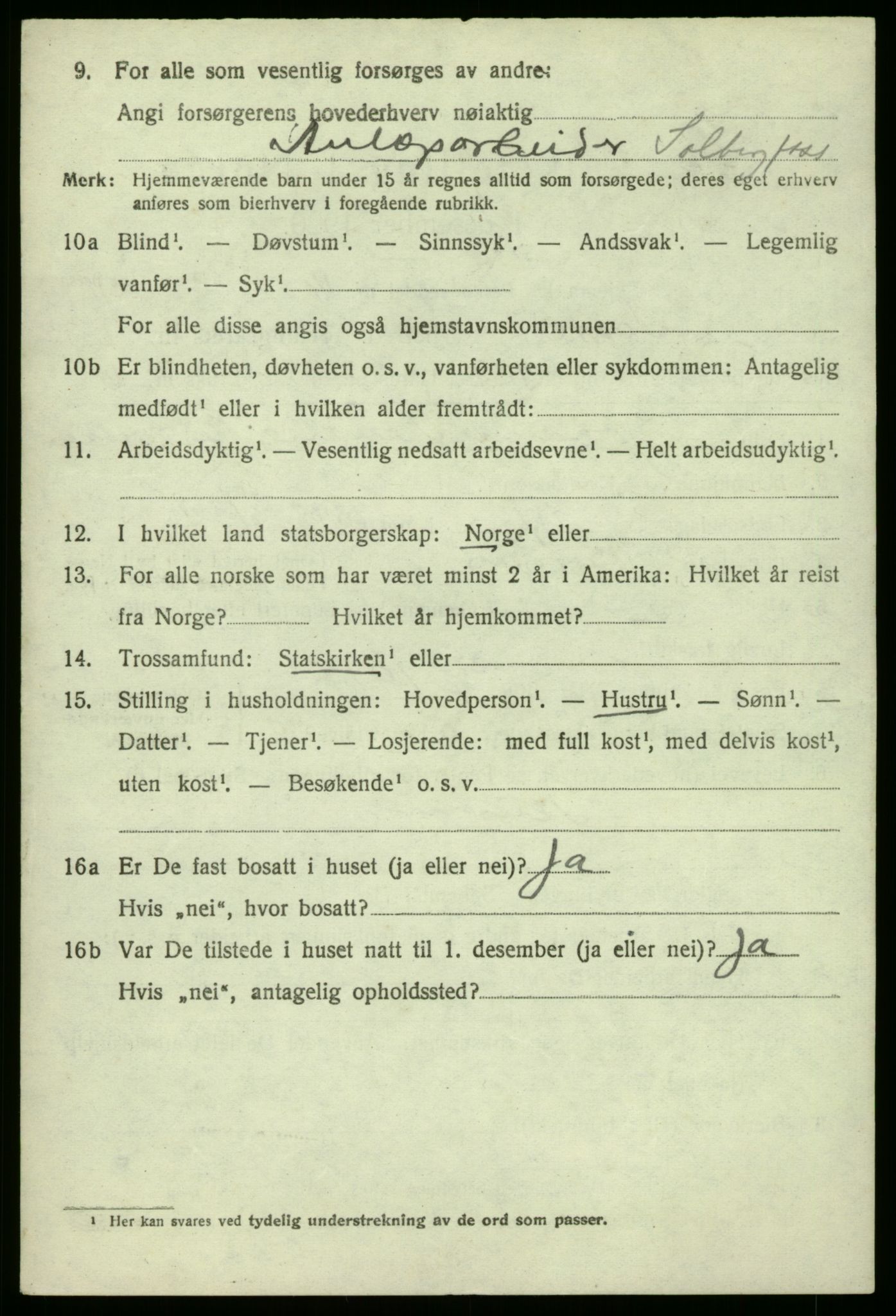 SAO, 1920 census for Torsnes, 1920, p. 1794