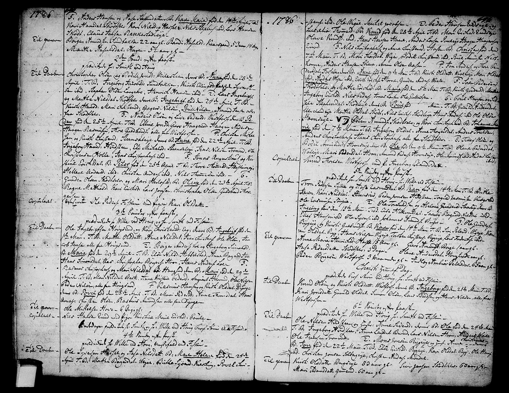 Eiker kirkebøker, SAKO/A-4/F/Fa/L0008: Parish register (official) no. I 8, 1764-1788, p. 695-696