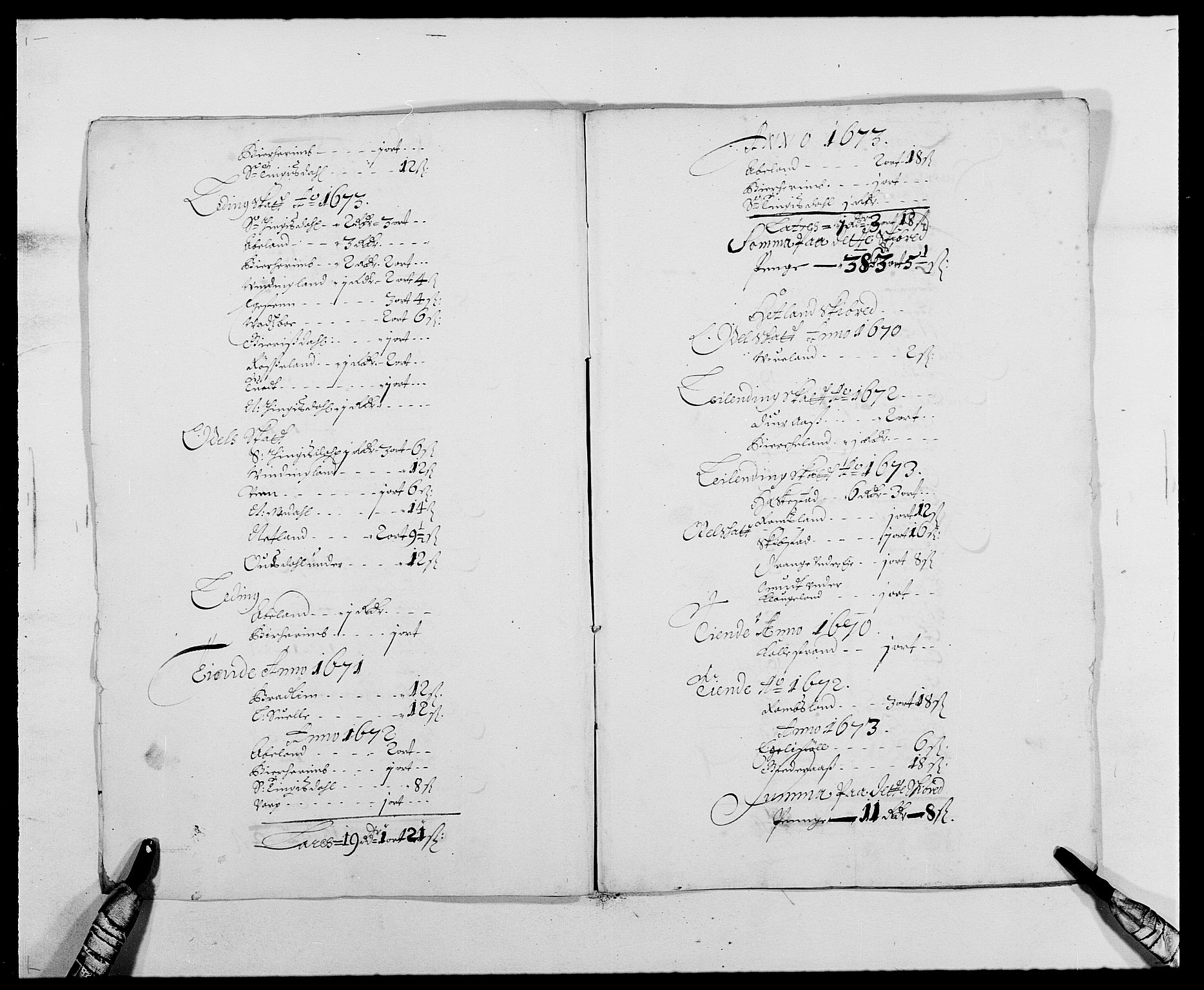 Rentekammeret inntil 1814, Reviderte regnskaper, Fogderegnskap, RA/EA-4092/R46/L2714: Fogderegnskap Jæren og Dalane, 1673-1674, p. 130
