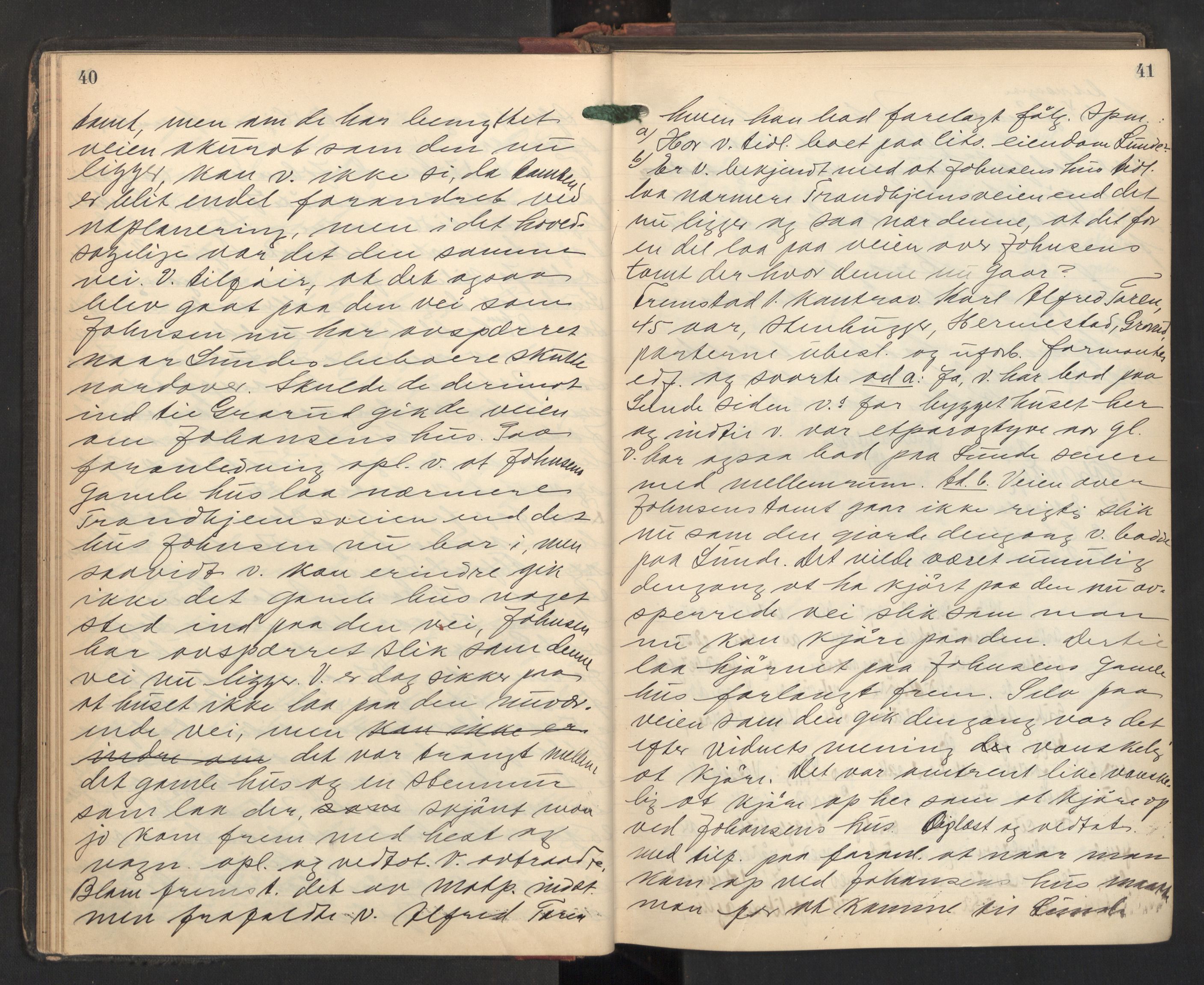 Aker sorenskriveri, AV/SAO-A-10895/F/Fc/Fcb/L0078: Ekstrarettsprotokoll, 1913-1915, p. 40-41