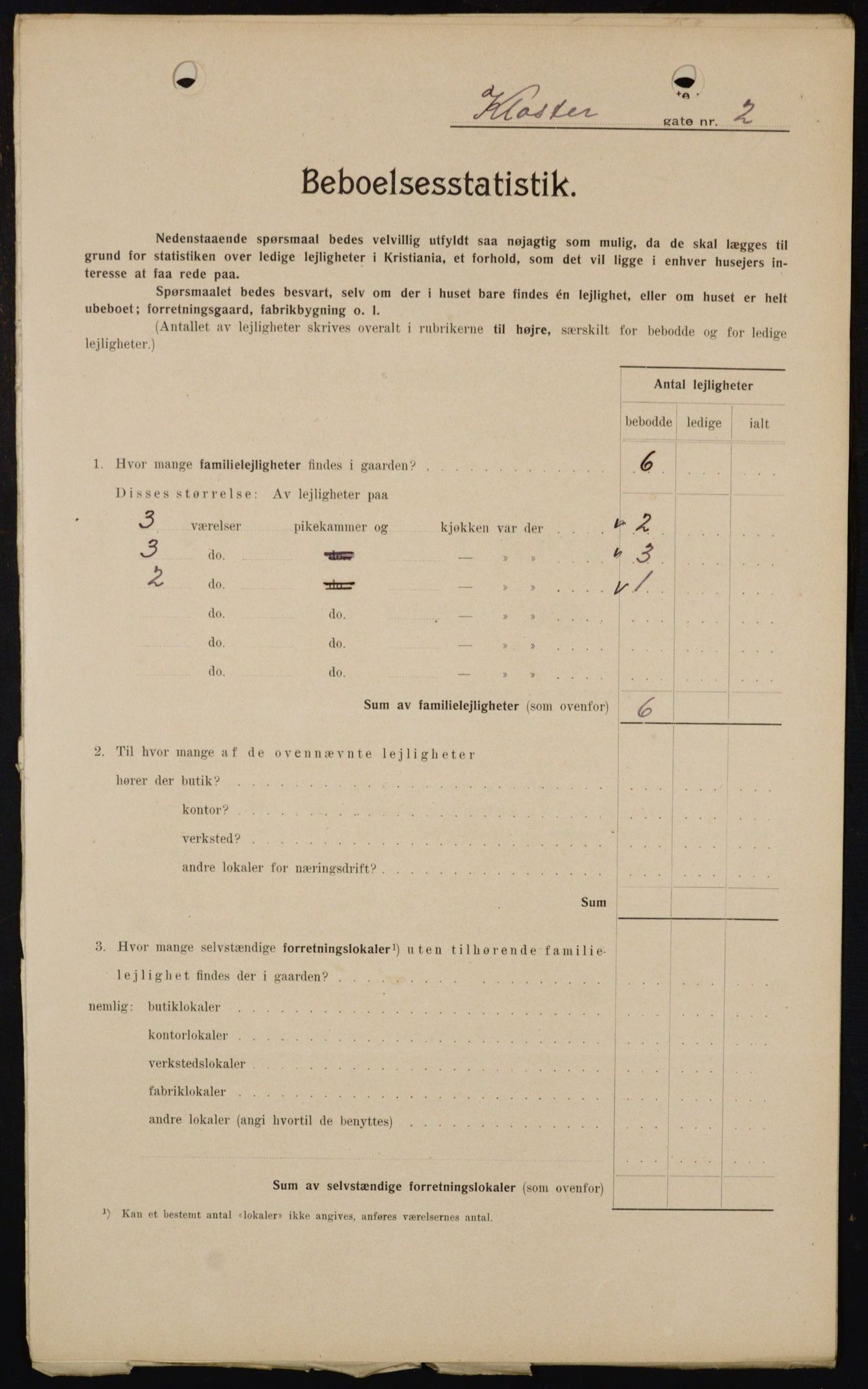 OBA, Municipal Census 1909 for Kristiania, 1909, p. 47758