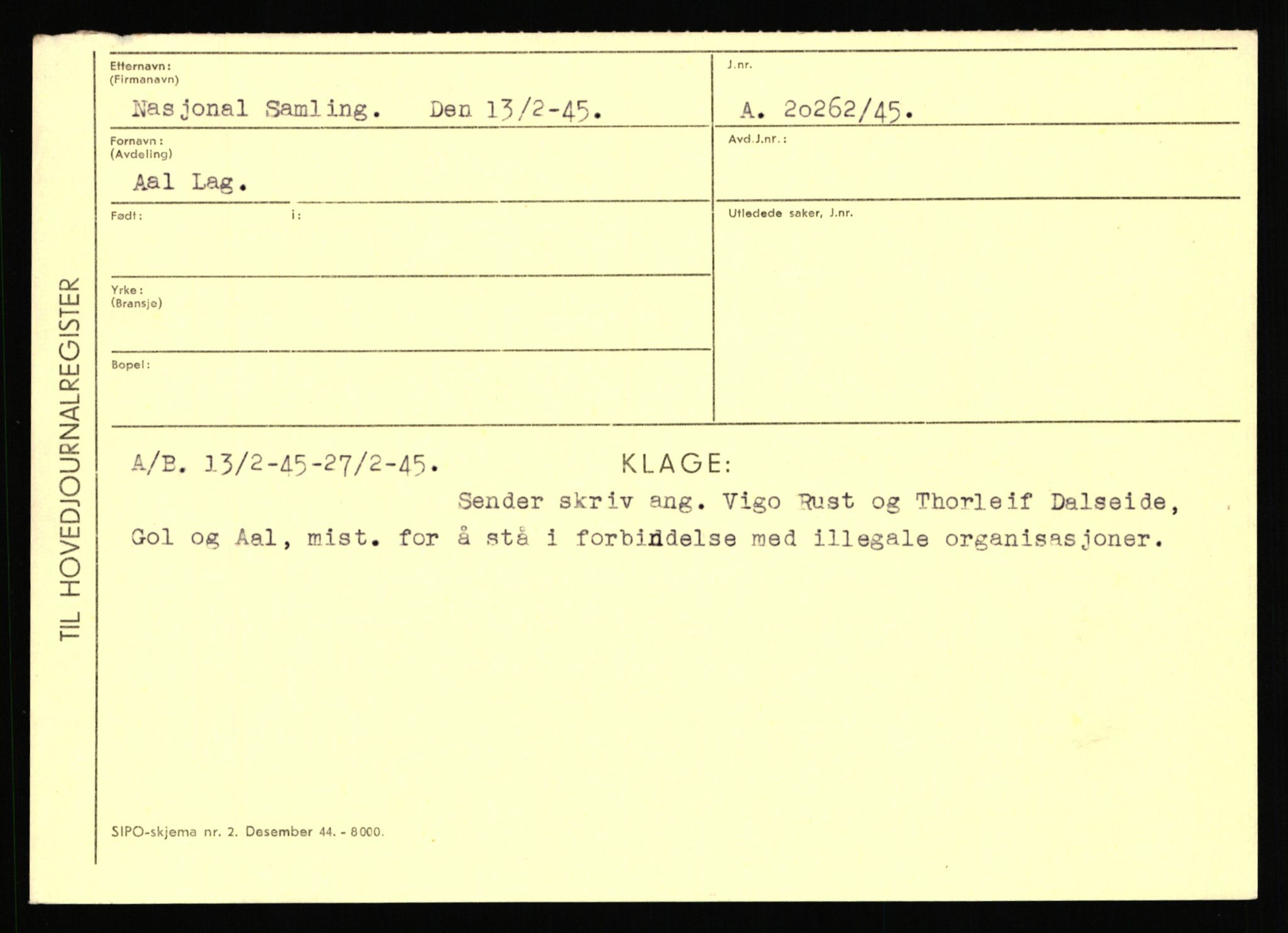 Statspolitiet - Hovedkontoret / Osloavdelingen, AV/RA-S-1329/C/Ca/L0011: Molberg - Nøstvold, 1943-1945, p. 1220