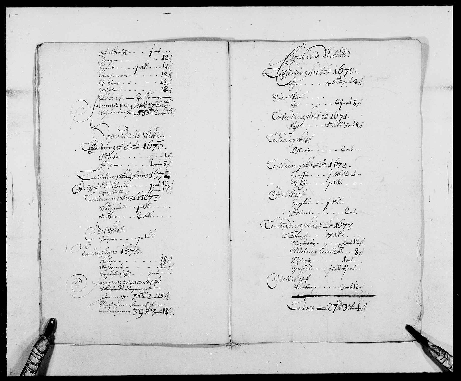 Rentekammeret inntil 1814, Reviderte regnskaper, Fogderegnskap, AV/RA-EA-4092/R46/L2714: Fogderegnskap Jæren og Dalane, 1673-1674, p. 133