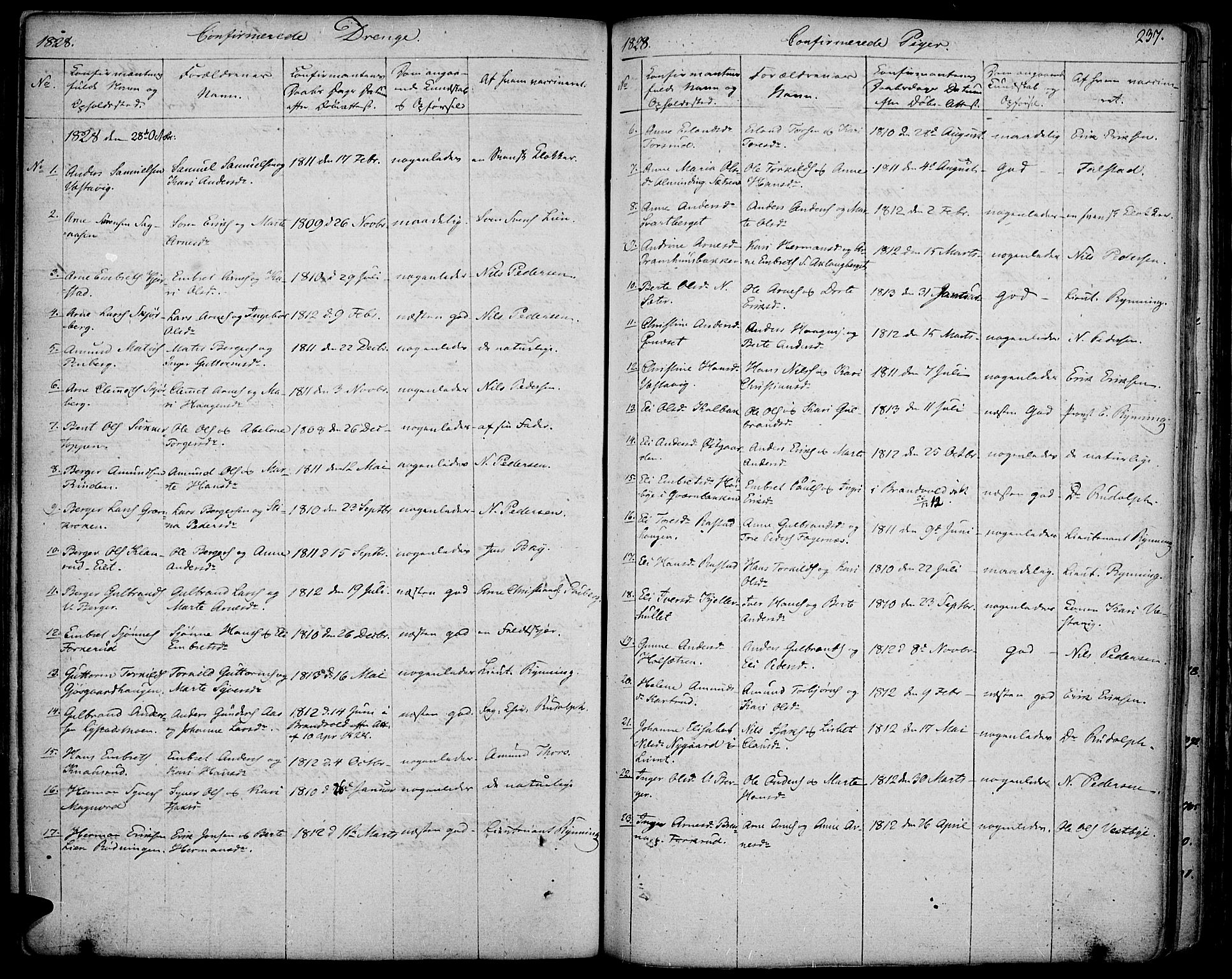 Vinger prestekontor, SAH/PREST-024/H/Ha/Haa/L0007: Parish register (official) no. 7, 1826-1839, p. 237