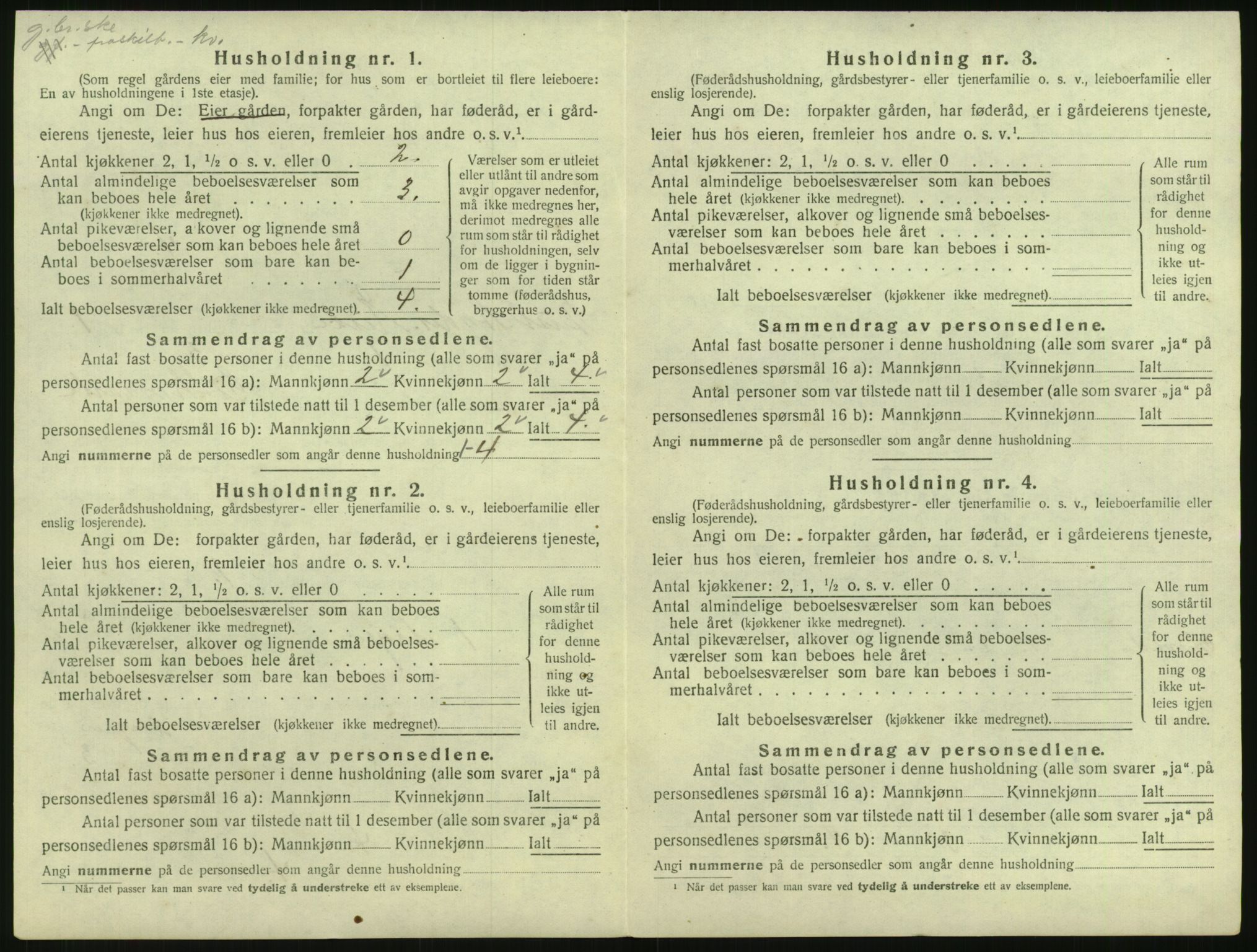 SAK, 1920 census for Eide, 1920, p. 35