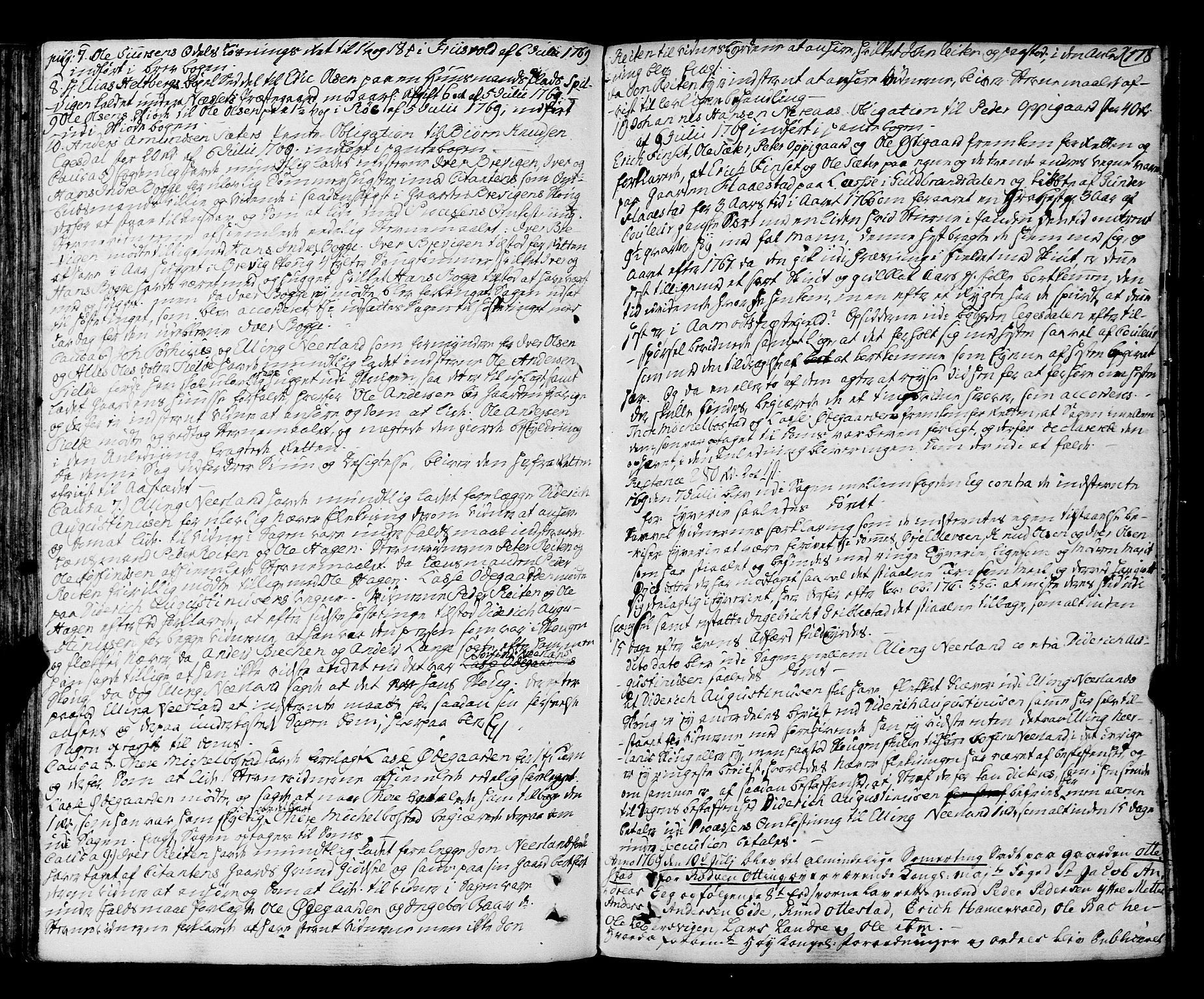 Romsdal sorenskriveri, SAT/A-4149/1/1/1A/L0015: Tingbok, 1765-1775, p. 177b-178a