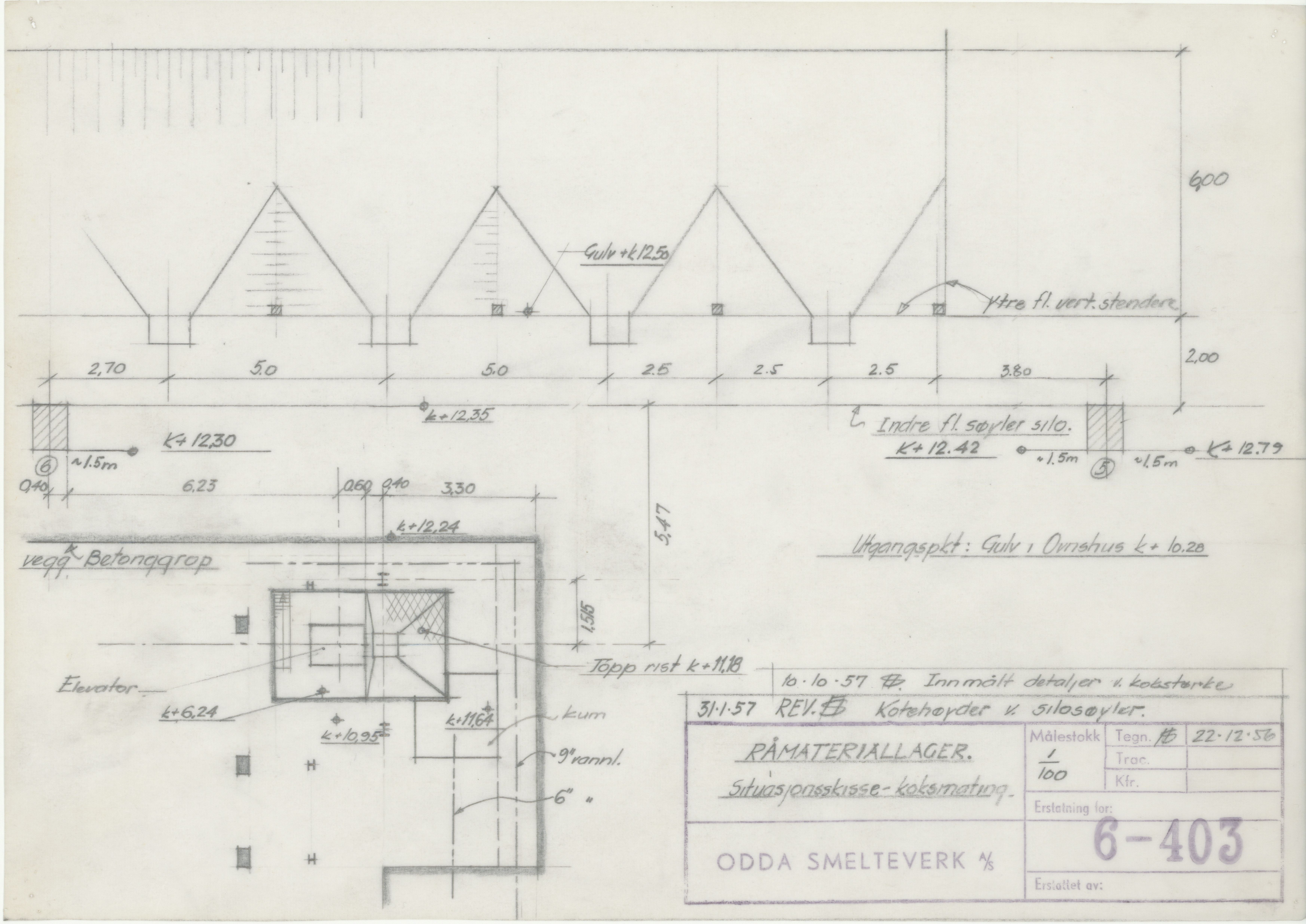 Odda smelteverk AS, KRAM/A-0157.1/T/Td/L0006: Gruppe 6. Siloer, 1940-1980, p. 77