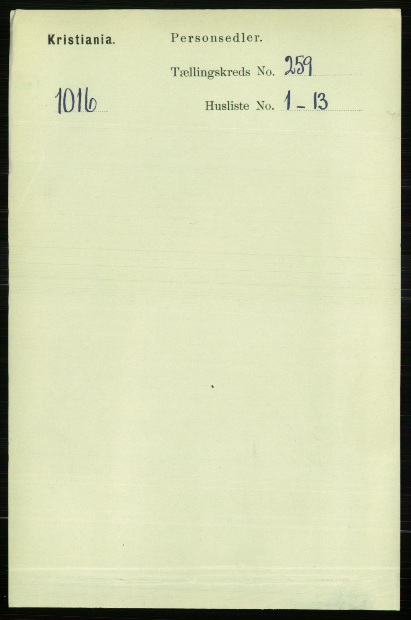 RA, 1891 census for 0301 Kristiania, 1891, p. 157431