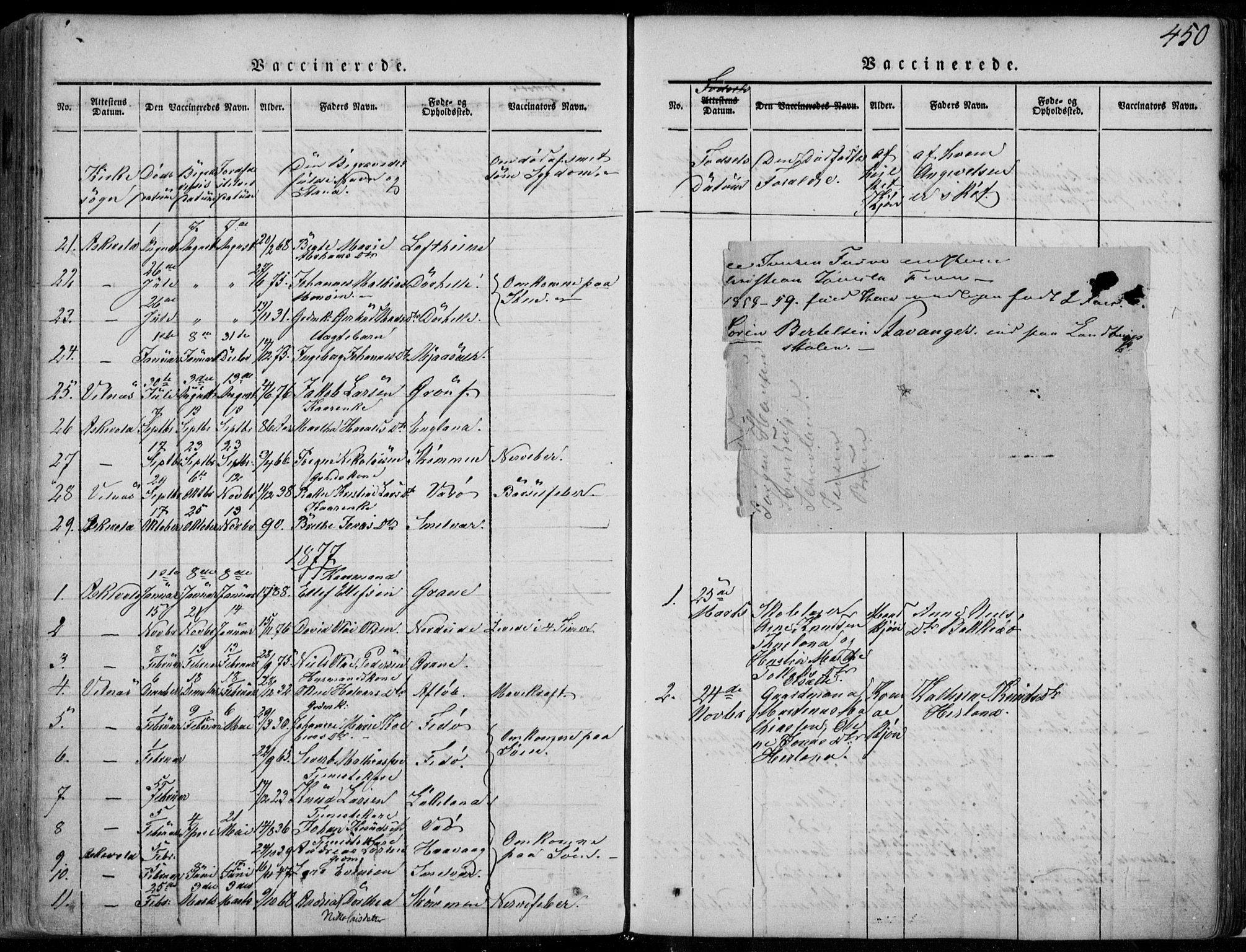 Askvoll sokneprestembete, AV/SAB-A-79501/H/Haa/Haaa/L0011/0002: Parish register (official) no. A 11 II, 1845-1878, p. 450