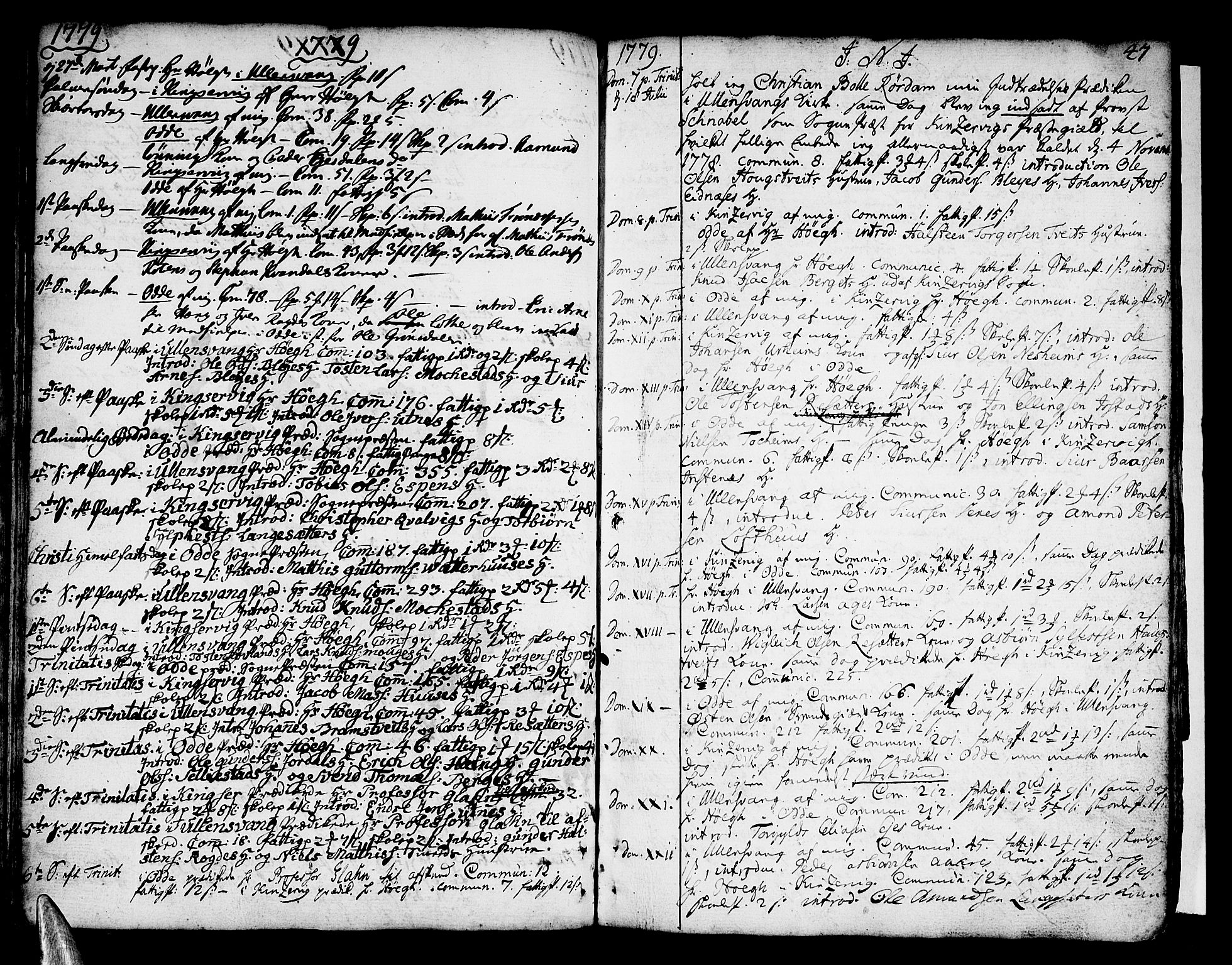 Ullensvang sokneprestembete, AV/SAB-A-78701/H/Haa: Parish register (official) no. A 6 /1, 1758-1788, p. 47