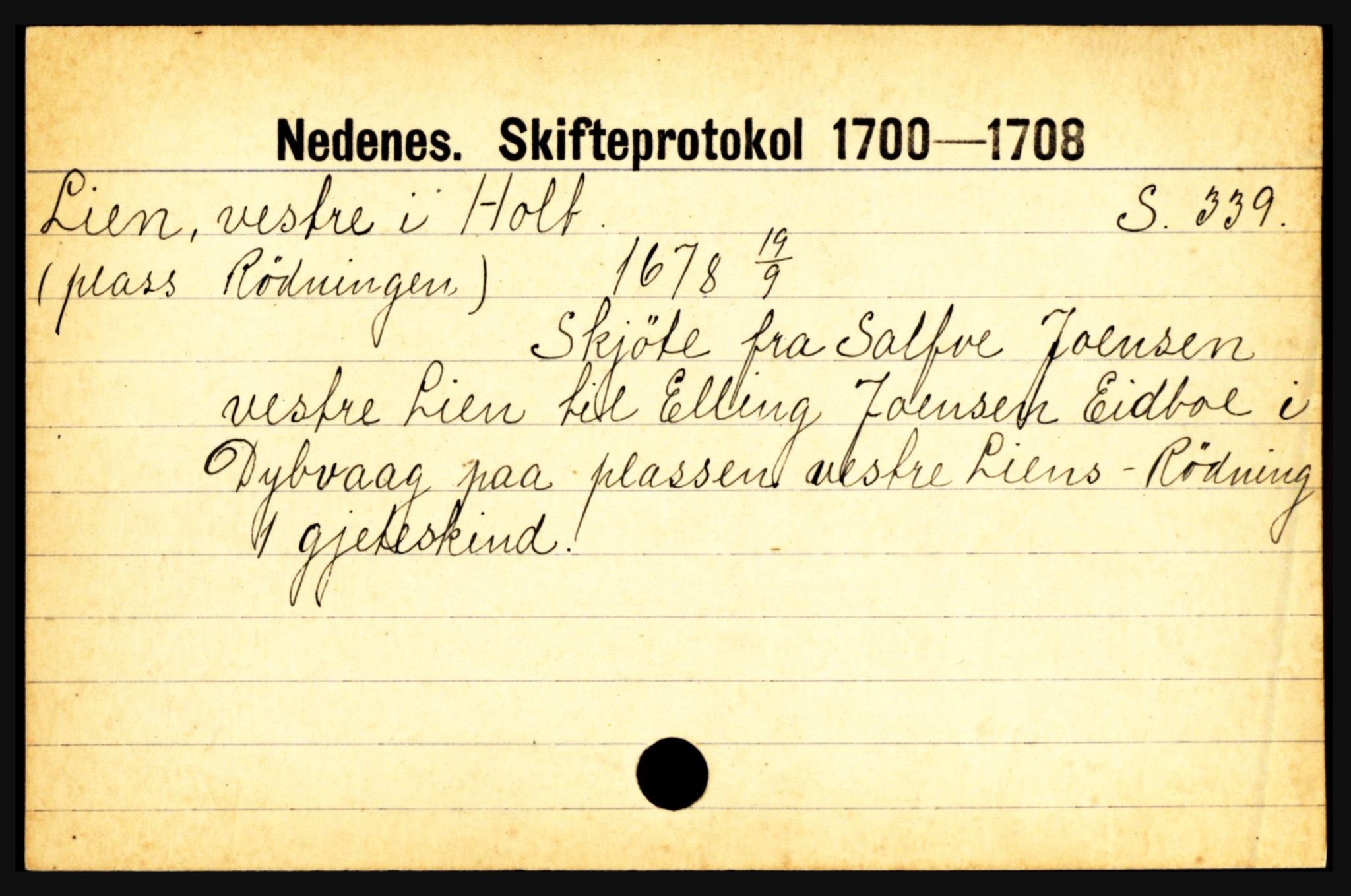 Nedenes sorenskriveri før 1824, AV/SAK-1221-0007/H, p. 17385