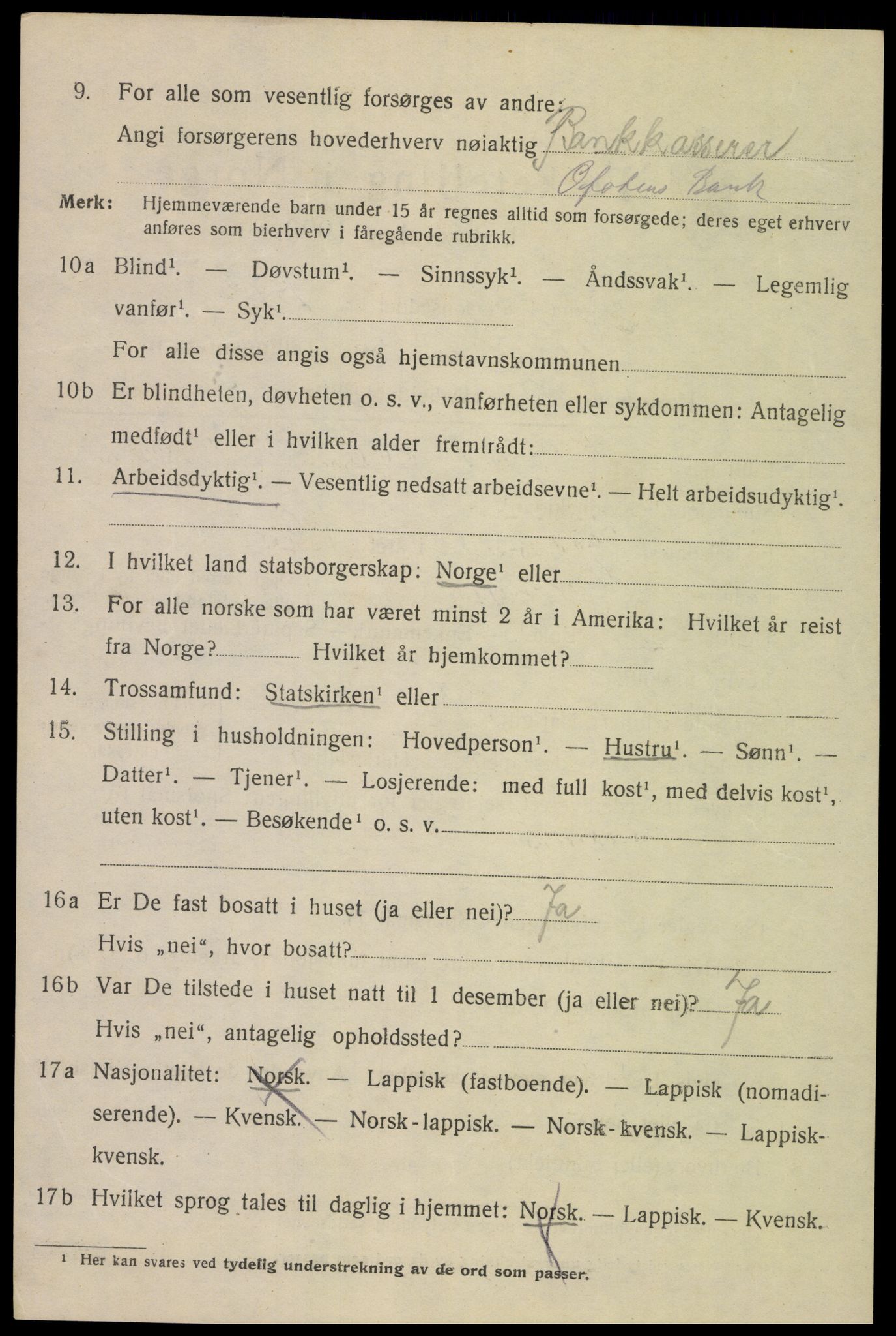 SAT, 1920 census for Narvik, 1920, p. 8225