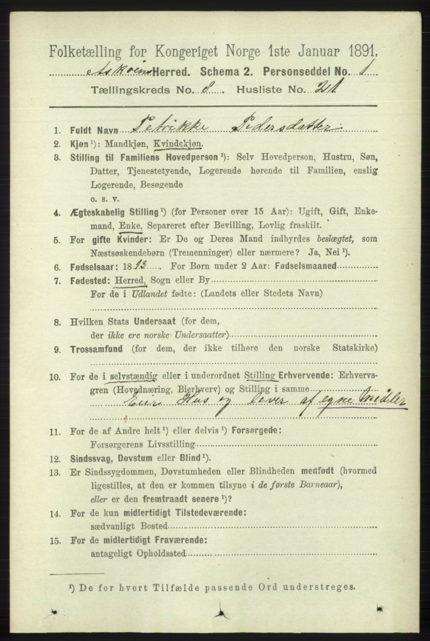 RA, 1891 census for 1247 Askøy, 1891, p. 5520