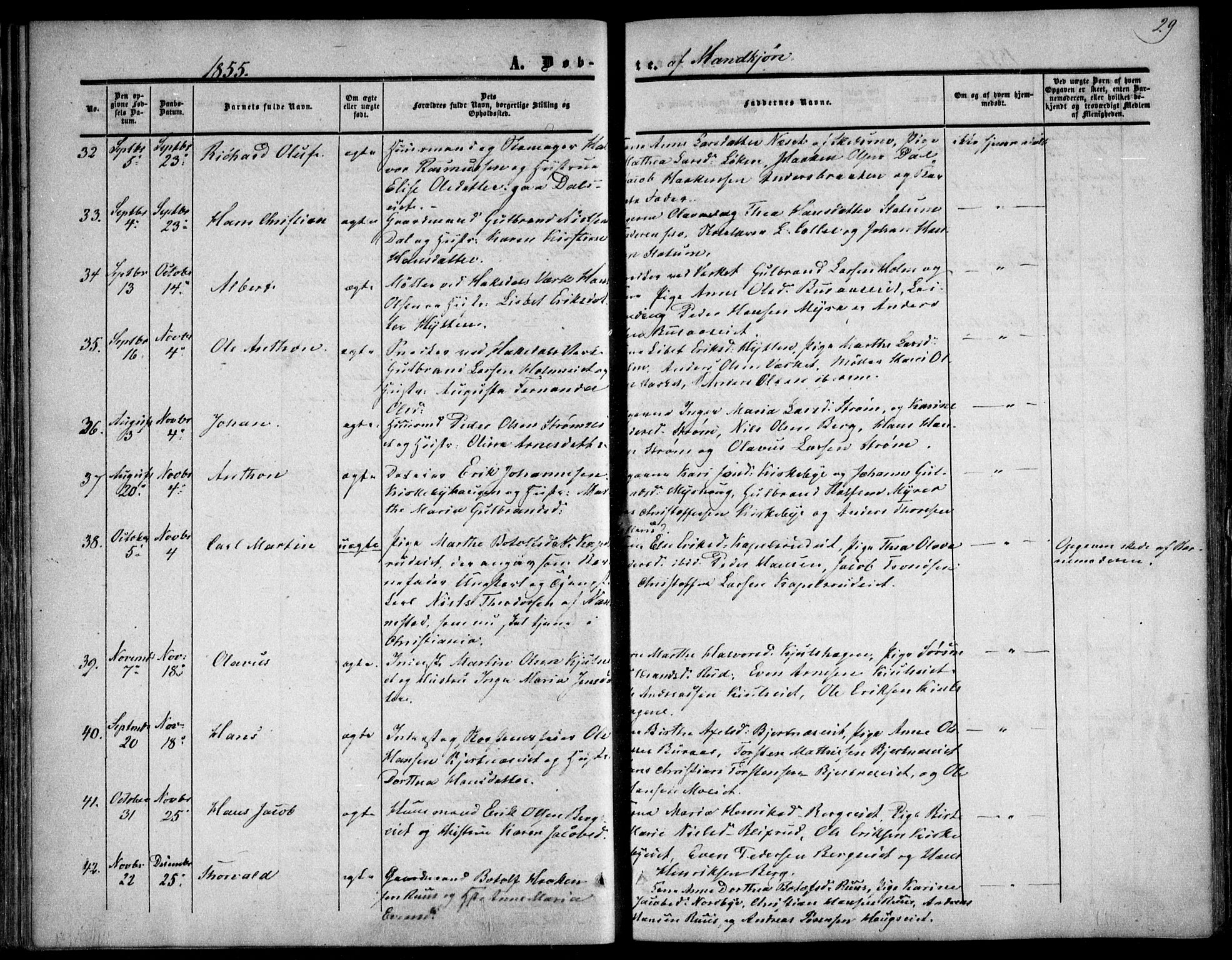 Nittedal prestekontor Kirkebøker, SAO/A-10365a/F/Fa/L0005: Parish register (official) no. I 5, 1850-1862, p. 29