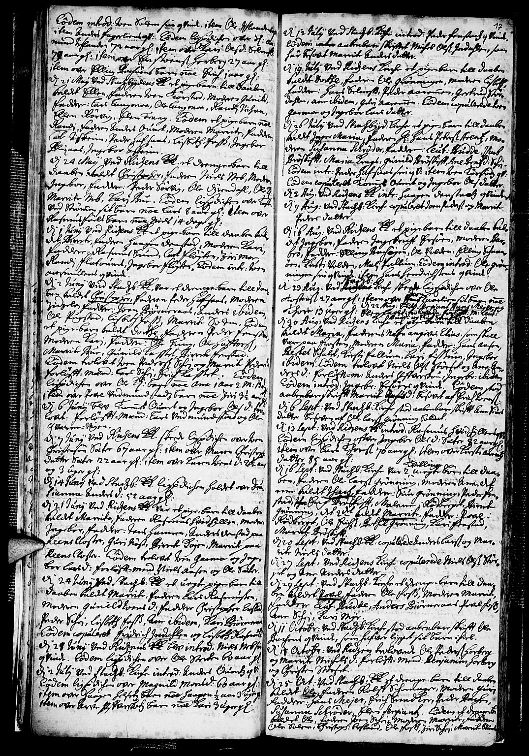 Ministerialprotokoller, klokkerbøker og fødselsregistre - Sør-Trøndelag, SAT/A-1456/646/L0603: Parish register (official) no. 646A01, 1700-1734, p. 17