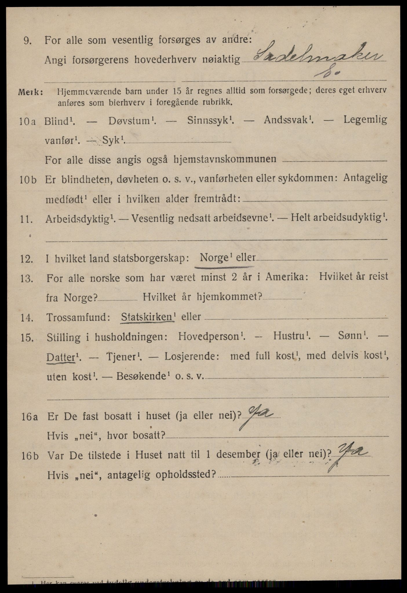 SAT, 1920 census for Ålesund, 1920, p. 20017