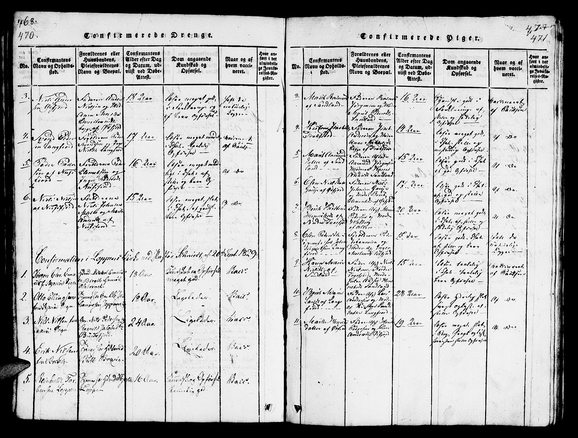 Loppa sokneprestkontor, AV/SATØ-S-1339/H/Hb/L0001klokker: Parish register (copy) no. 1, 1820-1849, p. 470-471