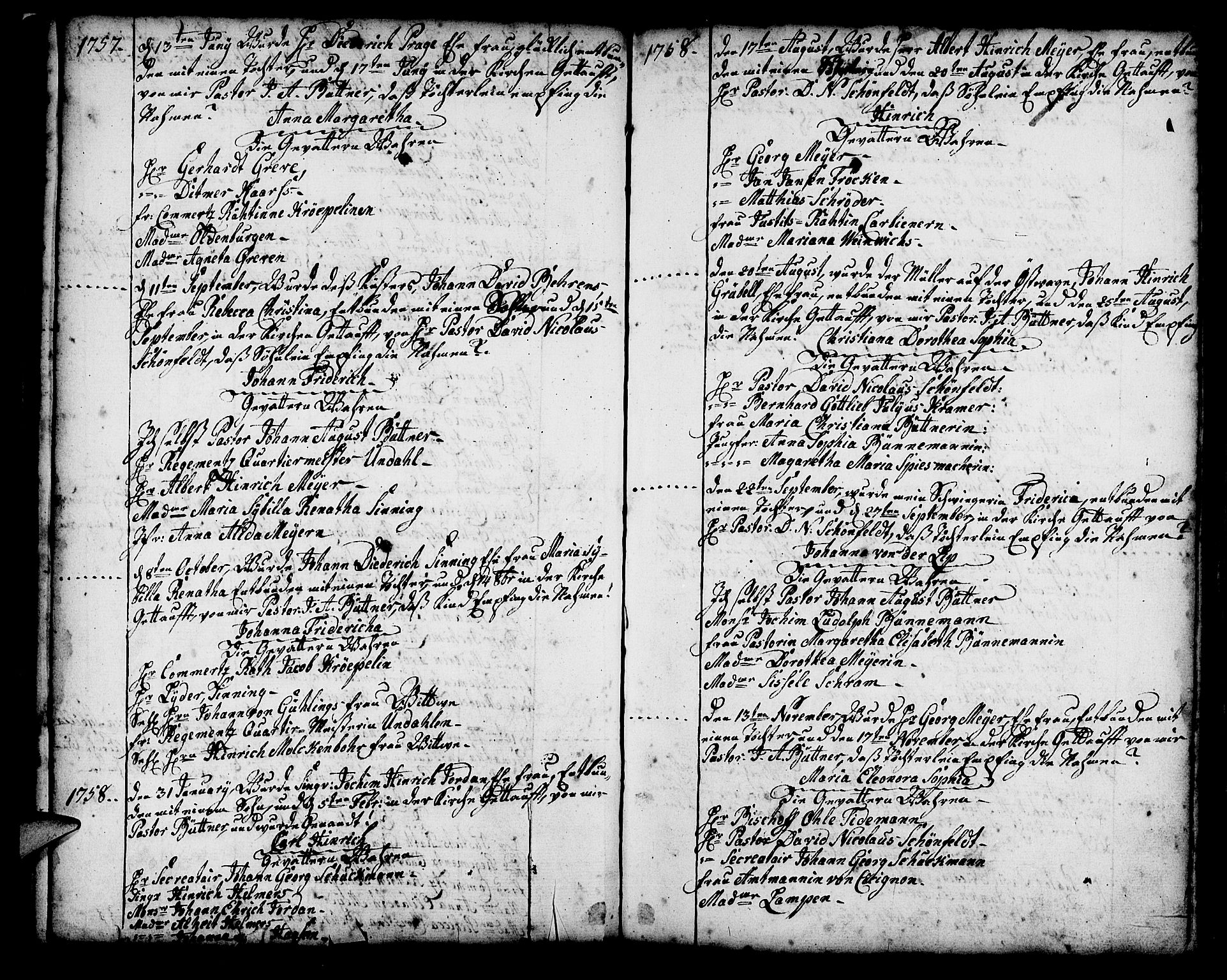 Mariakirken Sokneprestembete, AV/SAB-A-76901/H/Haa/L0002: Parish register (official) no. A 2, 1748-1807, p. 27