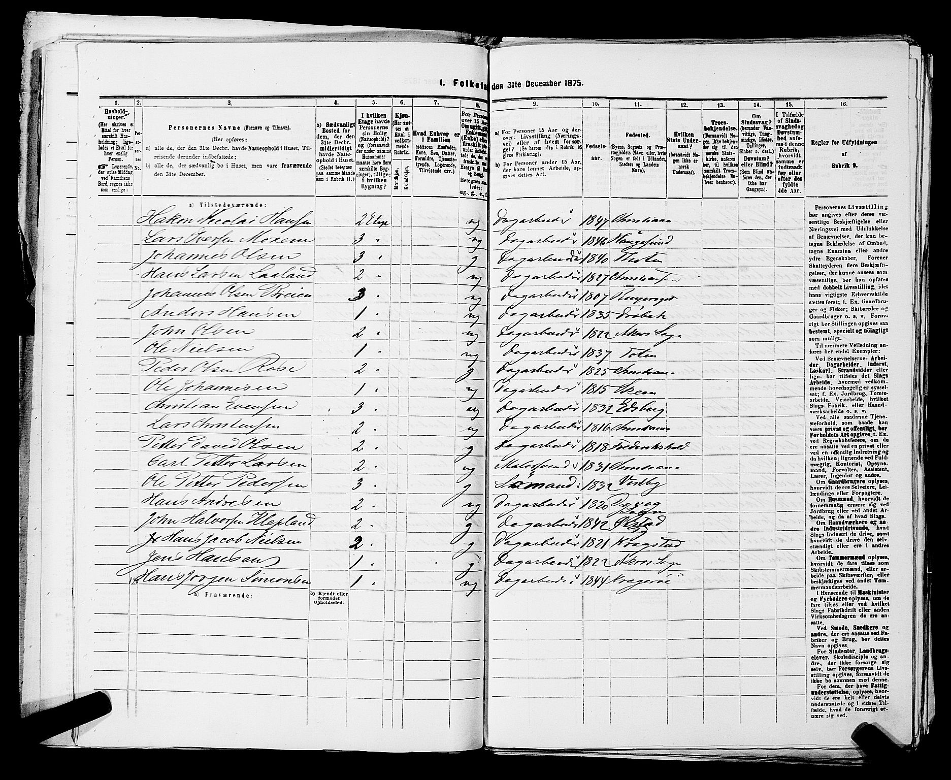 RA, 1875 census for 0301 Kristiania, 1875, p. 88