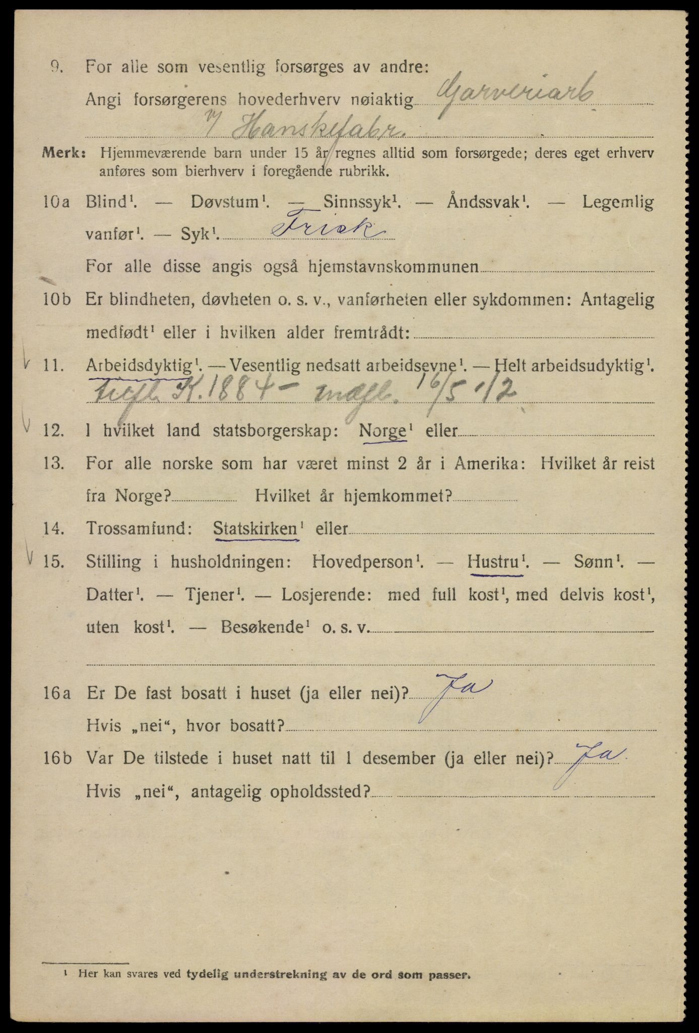 SAO, 1920 census for Kristiania, 1920, p. 527016