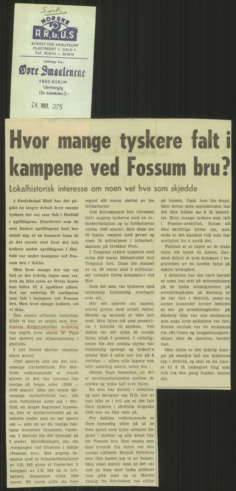 Forsvaret, Forsvarets krigshistoriske avdeling, AV/RA-RAFA-2017/Y/Yb/L0057: II-C-11-150-161  -  1. Divisjon, 1940-1955, p. 181