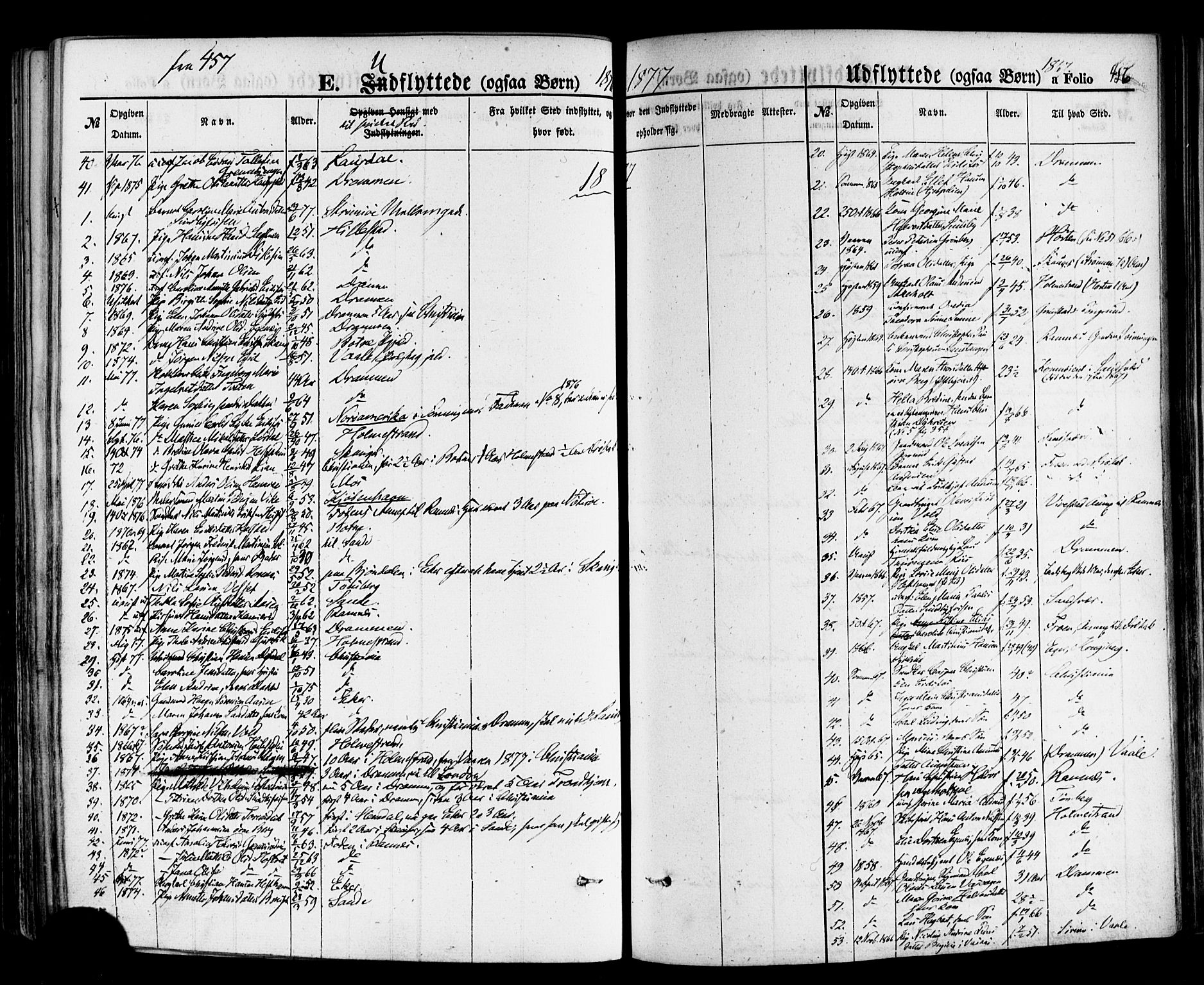 Hof kirkebøker, AV/SAKO-A-64/F/Fa/L0006: Parish register (official) no. I 6, 1851-1877, p. 456