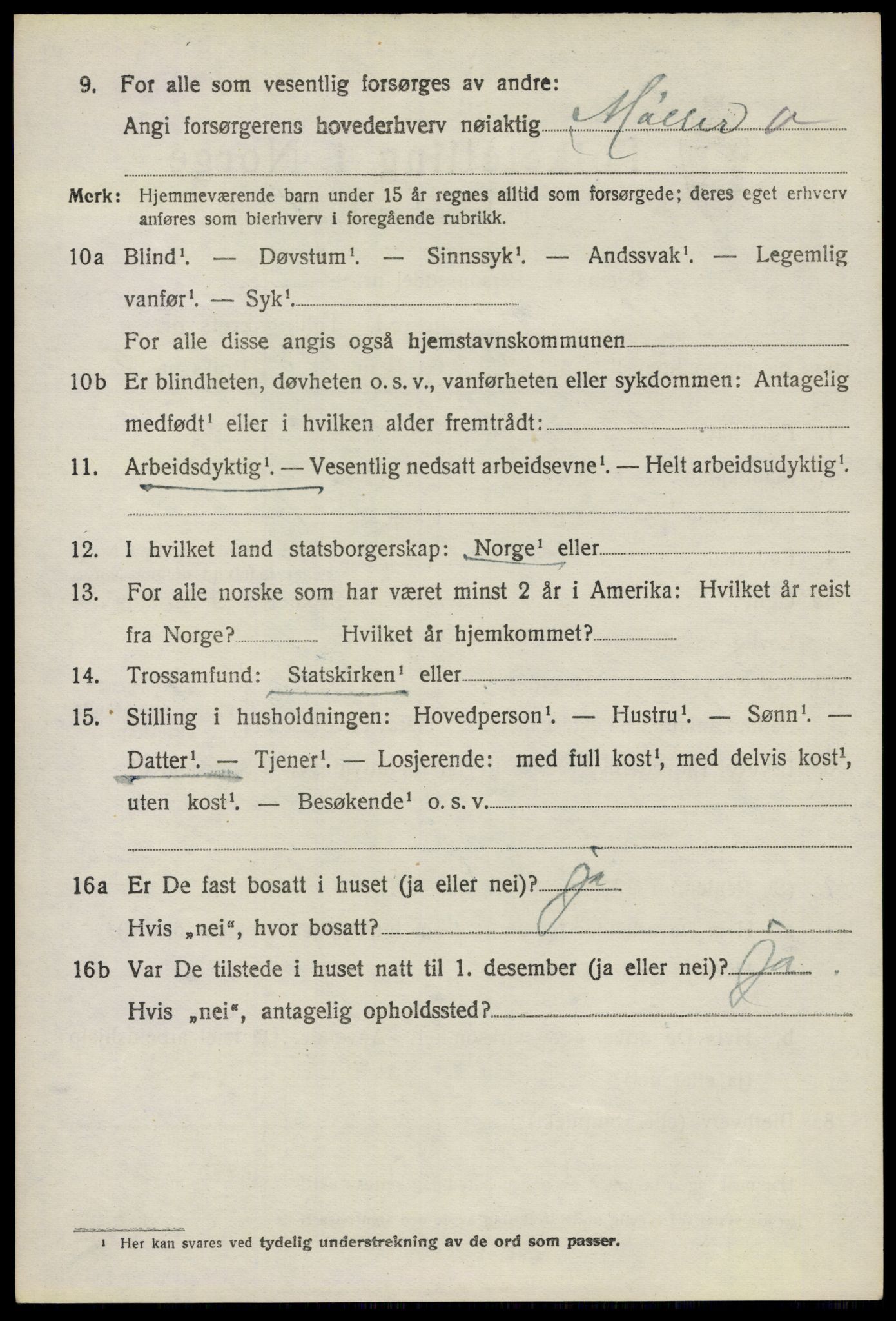 SAO, 1920 census for Ullensaker, 1920, p. 16082
