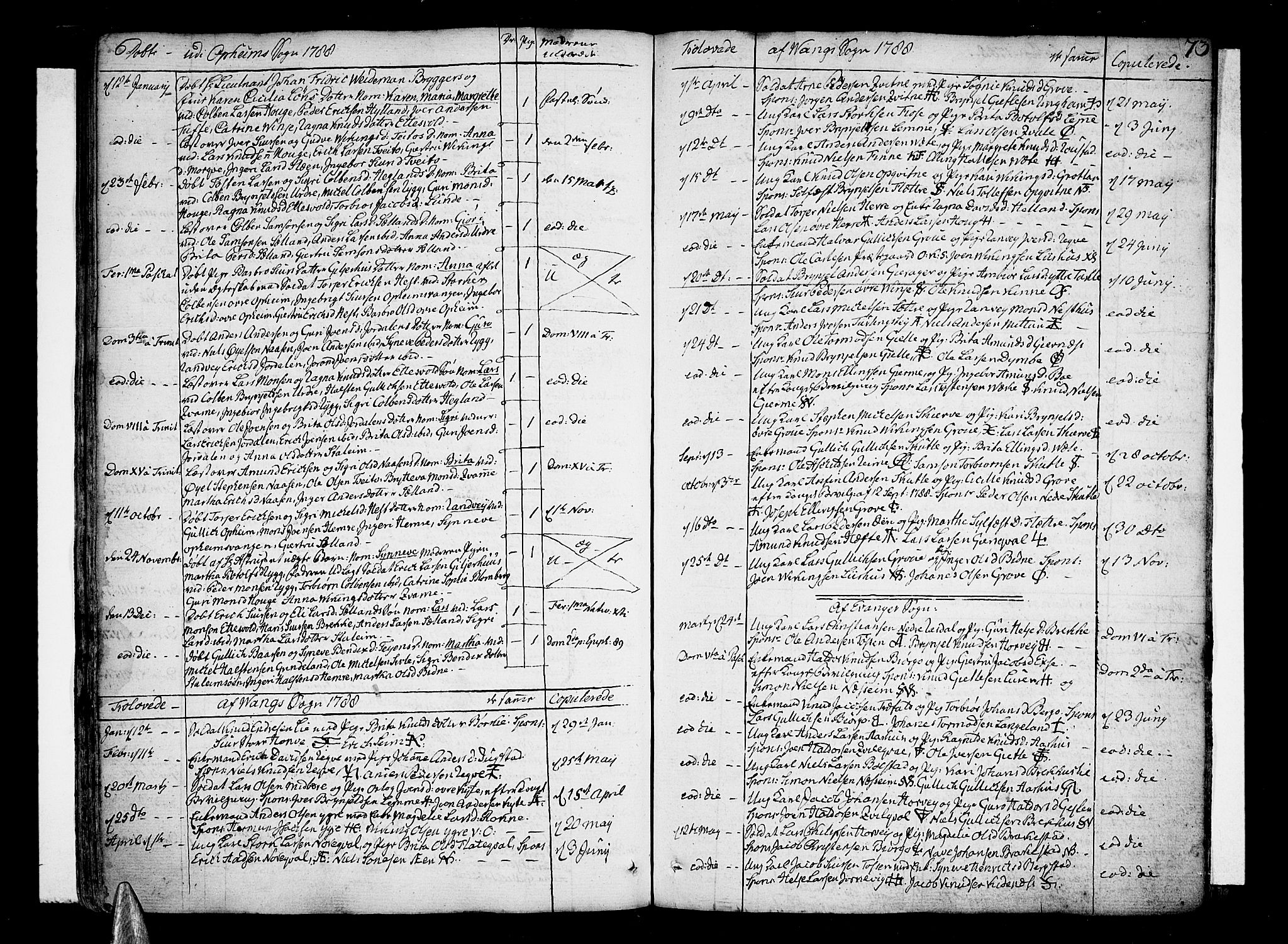 Voss sokneprestembete, AV/SAB-A-79001/H/Haa: Parish register (official) no. A 9, 1780-1810, p. 73