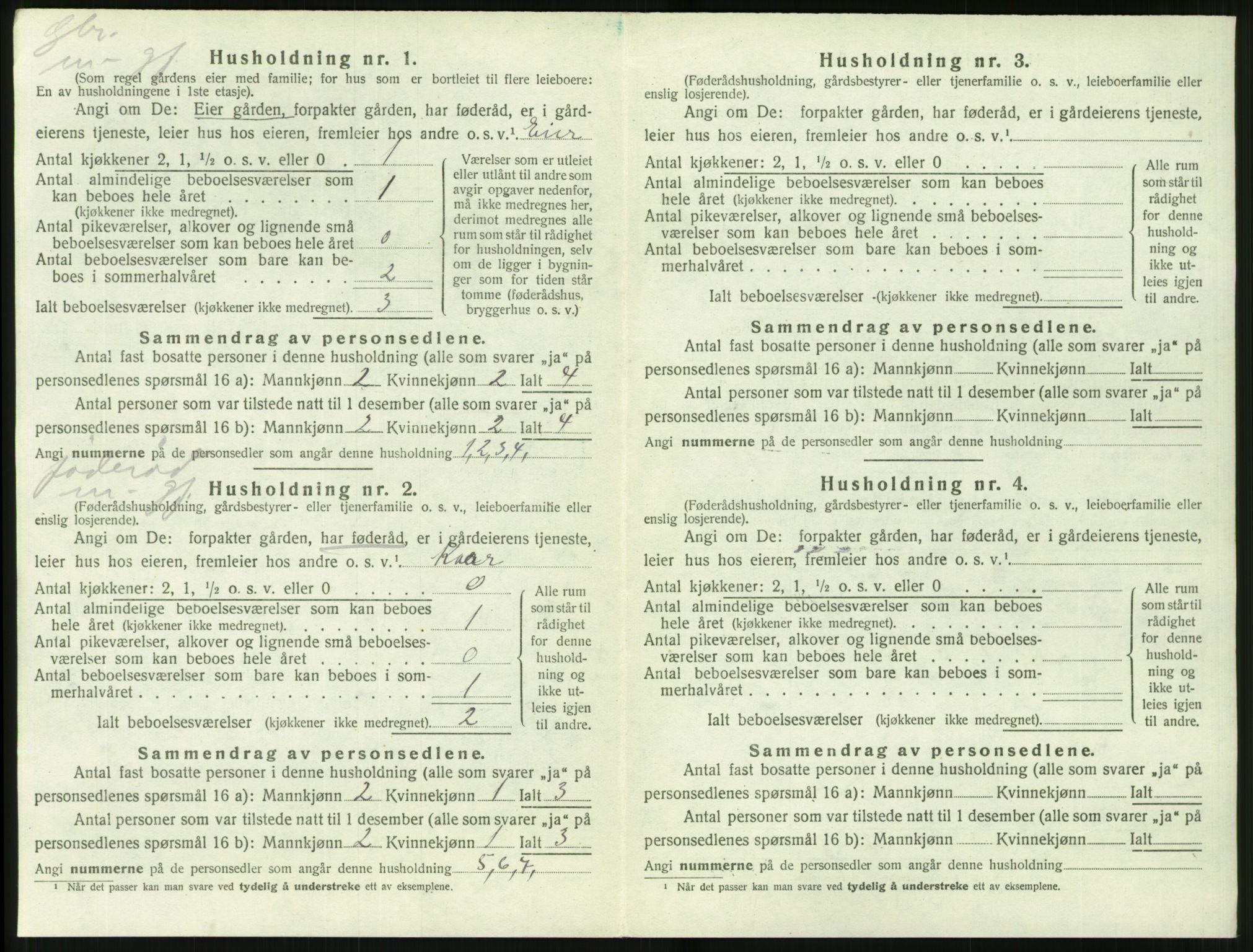 SAT, 1920 census for Hjørundfjord, 1920, p. 222