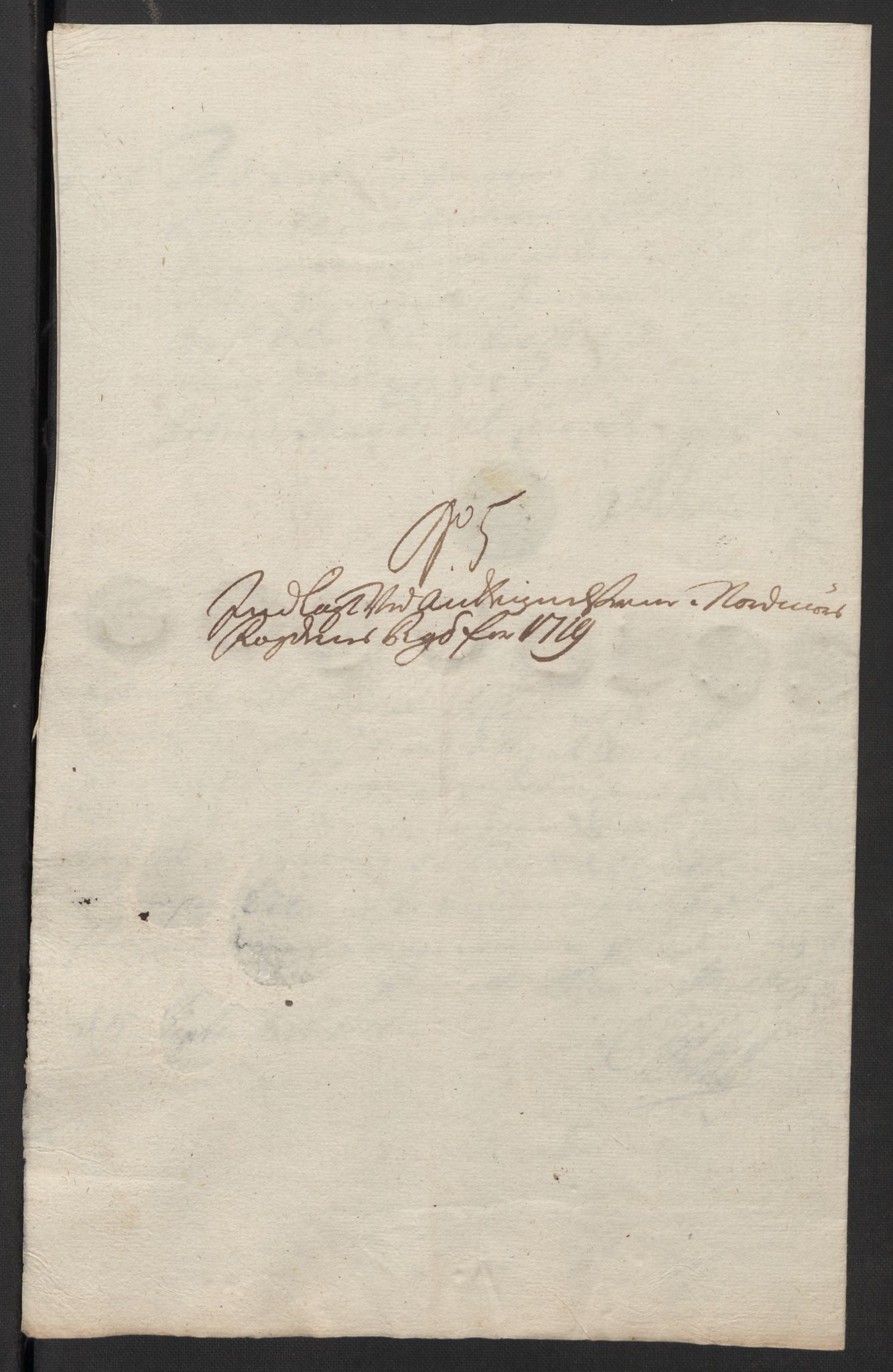 Rentekammeret inntil 1814, Reviderte regnskaper, Fogderegnskap, RA/EA-4092/R56/L3752: Fogderegnskap Nordmøre, 1719, p. 322