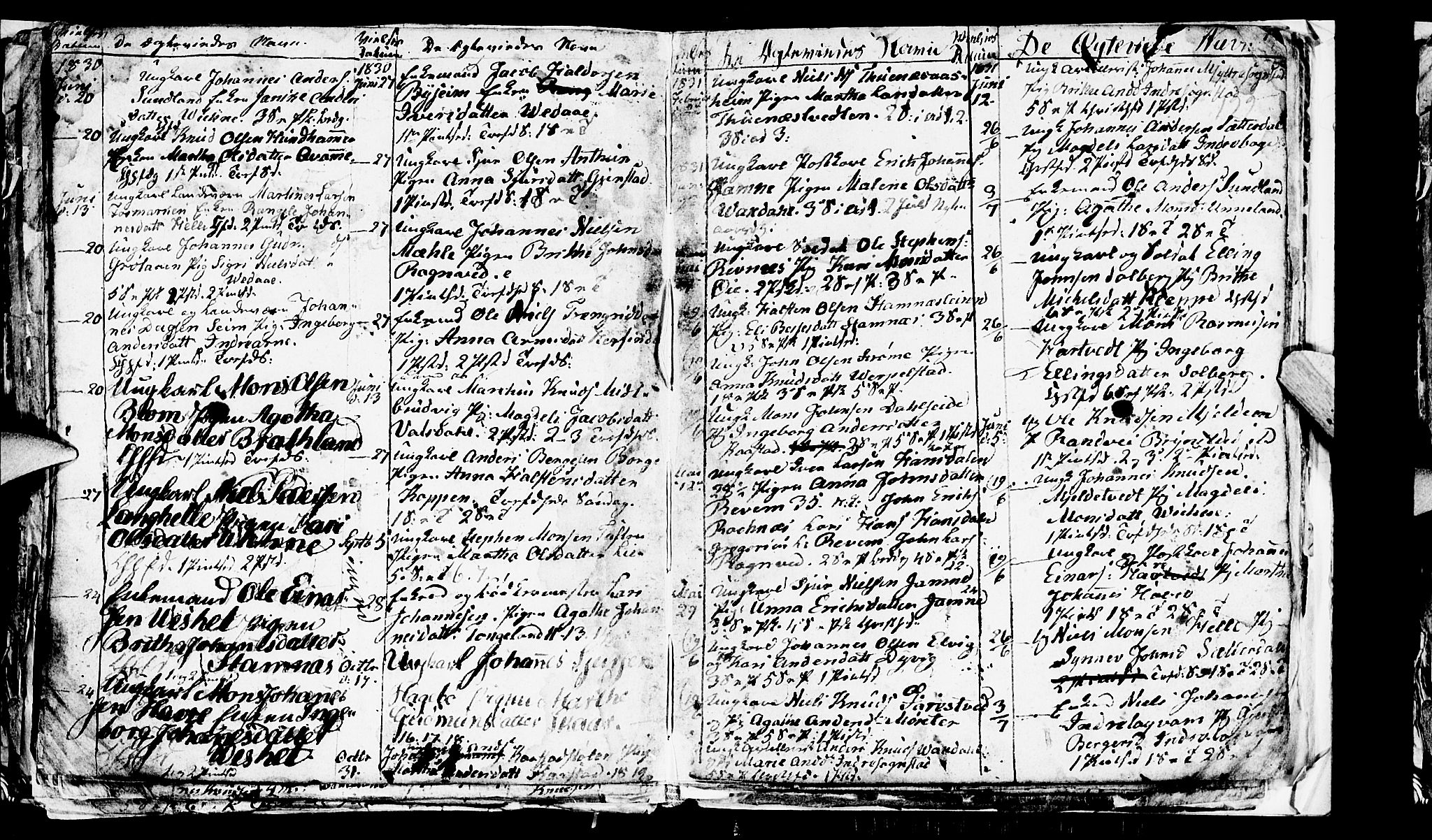 Haus sokneprestembete, SAB/A-75601/H/Hab: Parish register (copy) no. A 1, 1830-1855, p. 122