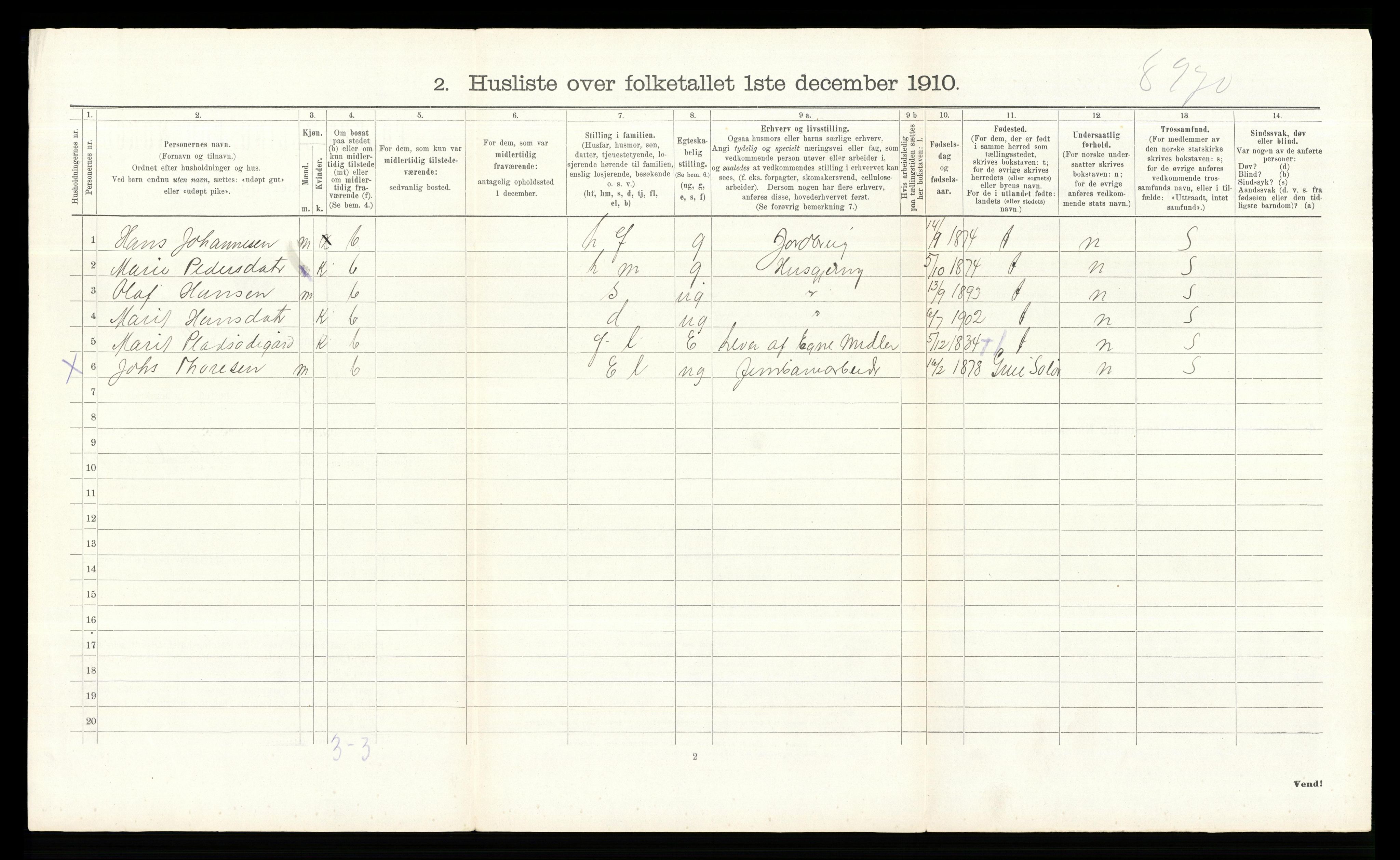 RA, 1910 census for Dovre, 1910, p. 668