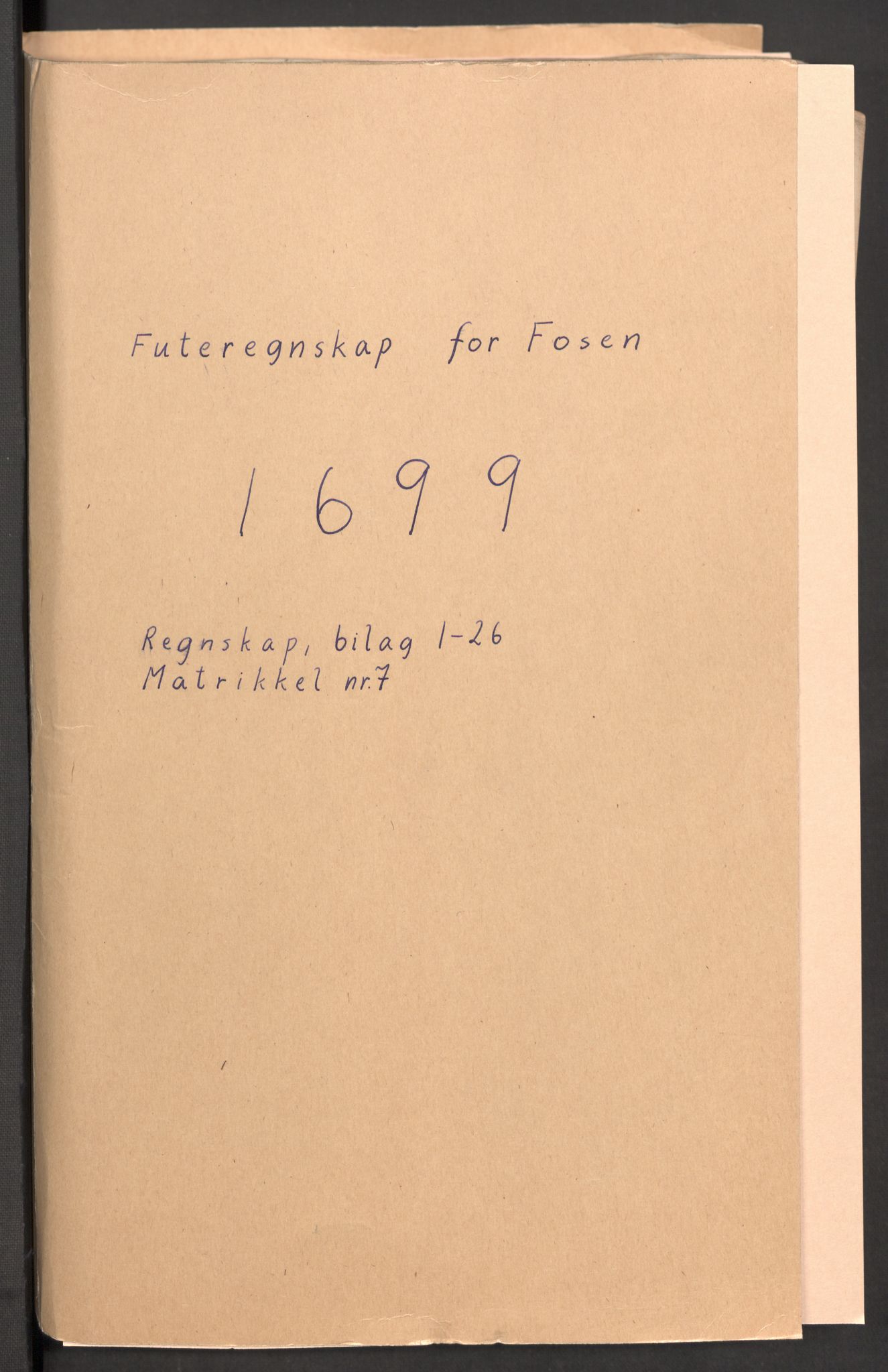 Rentekammeret inntil 1814, Reviderte regnskaper, Fogderegnskap, RA/EA-4092/R57/L3853: Fogderegnskap Fosen, 1698-1699, p. 188