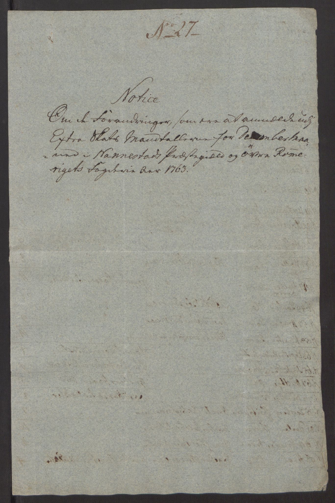 Rentekammeret inntil 1814, Reviderte regnskaper, Fogderegnskap, AV/RA-EA-4092/R12/L0803: Ekstraskatten Øvre Romerike, 1763-1764, p. 141