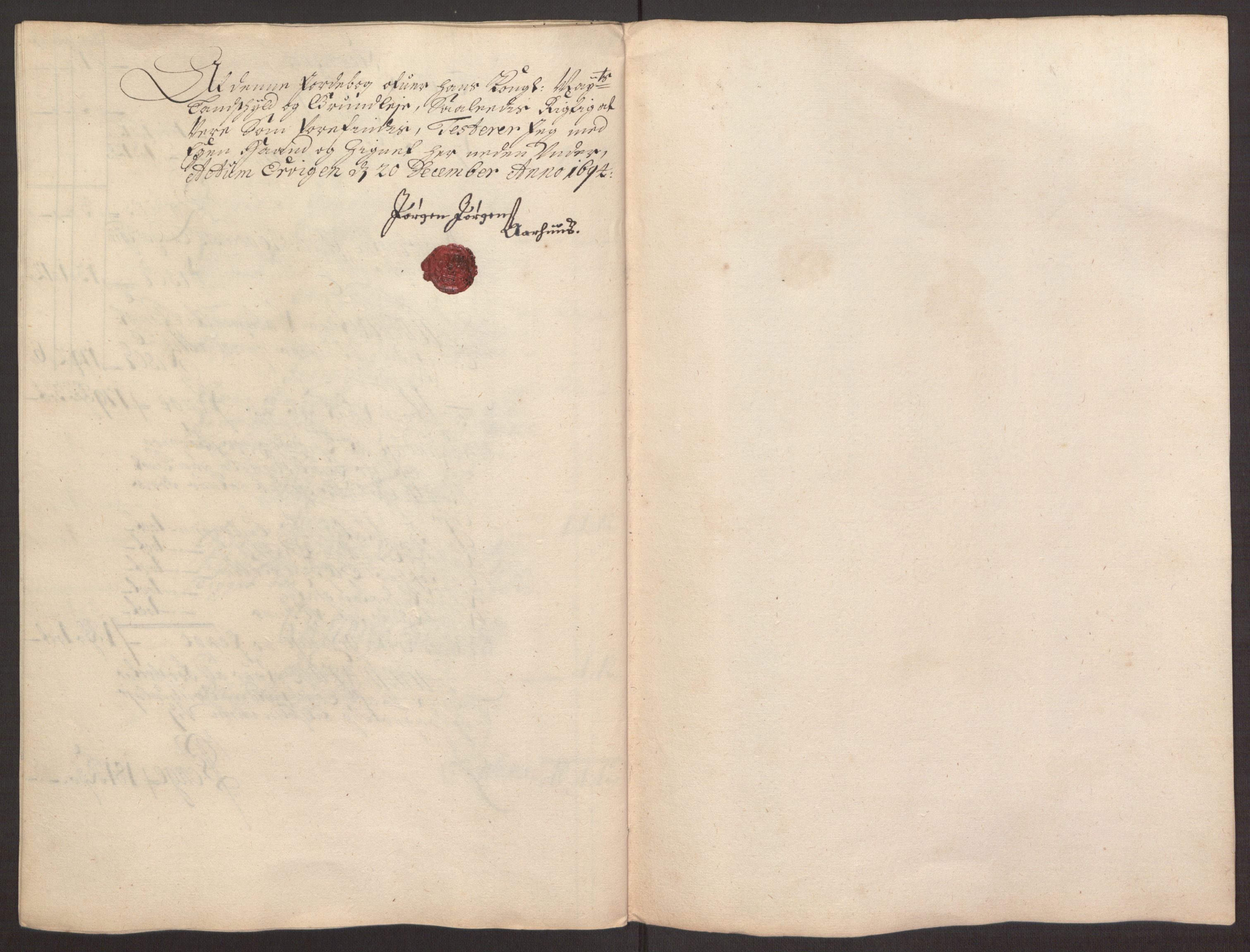 Rentekammeret inntil 1814, Reviderte regnskaper, Fogderegnskap, RA/EA-4092/R68/L4753: Fogderegnskap Senja og Troms, 1694-1696, p. 87