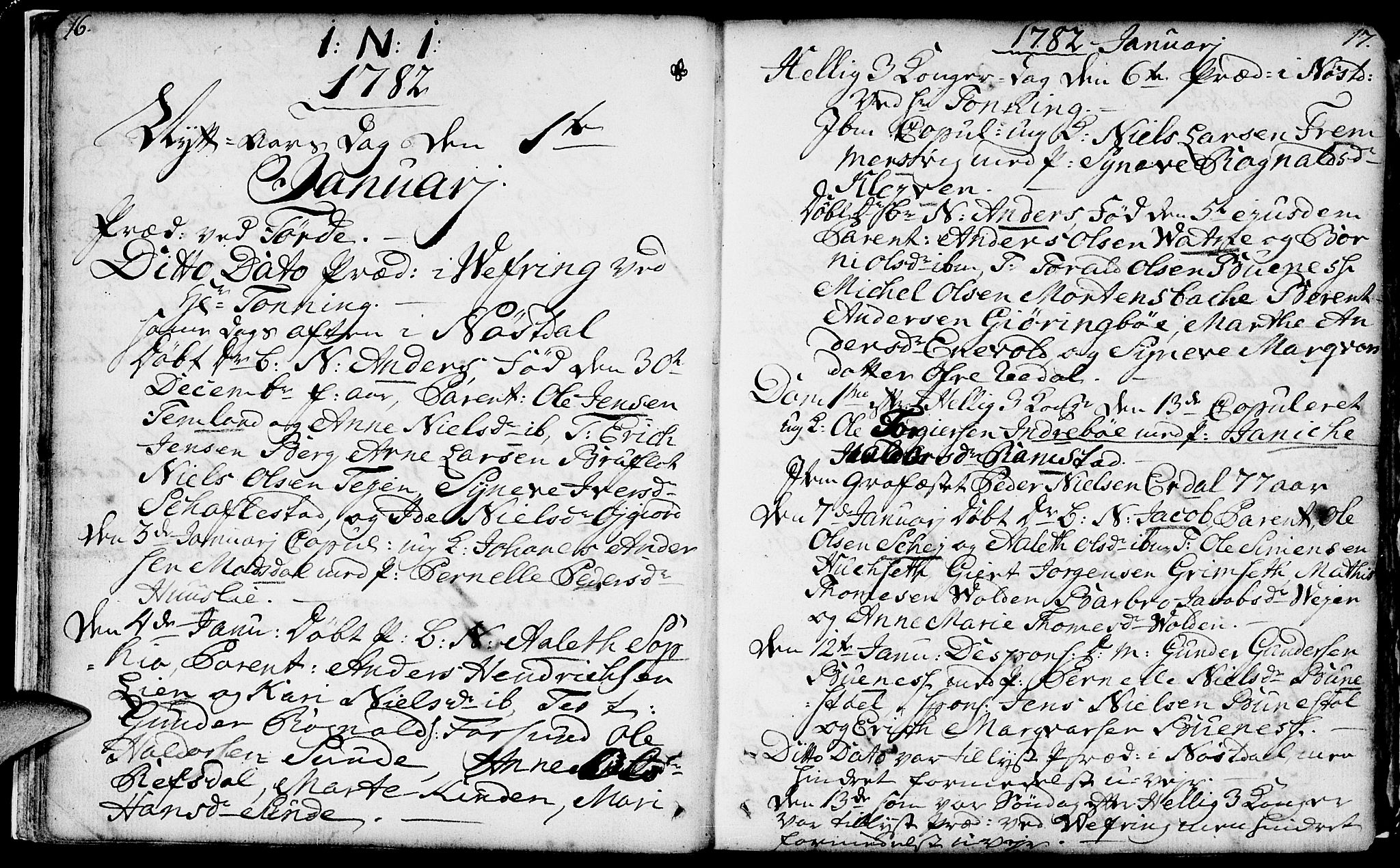 Førde sokneprestembete, AV/SAB-A-79901/H/Haa/Haaa/L0004: Parish register (official) no. A 4, 1781-1803, p. 16-17