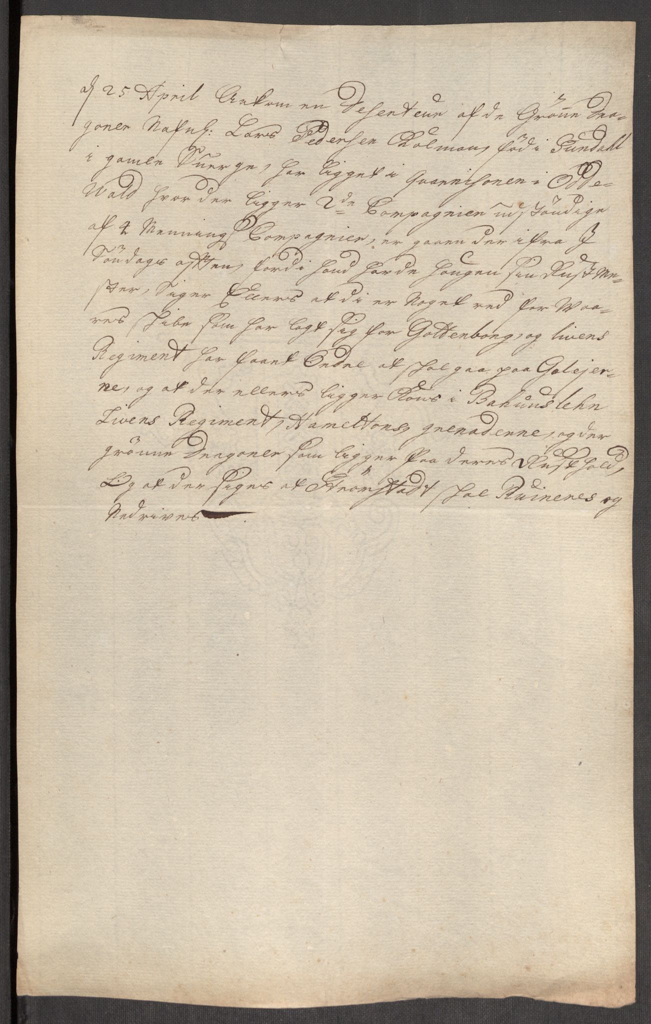 Kommanderende general (KG I) med Det norske krigsdirektorium, AV/RA-EA-5419/E/Eb/L0012: Kunnskap om fienden, kronologisk ordnet, 1718-1719, p. 659