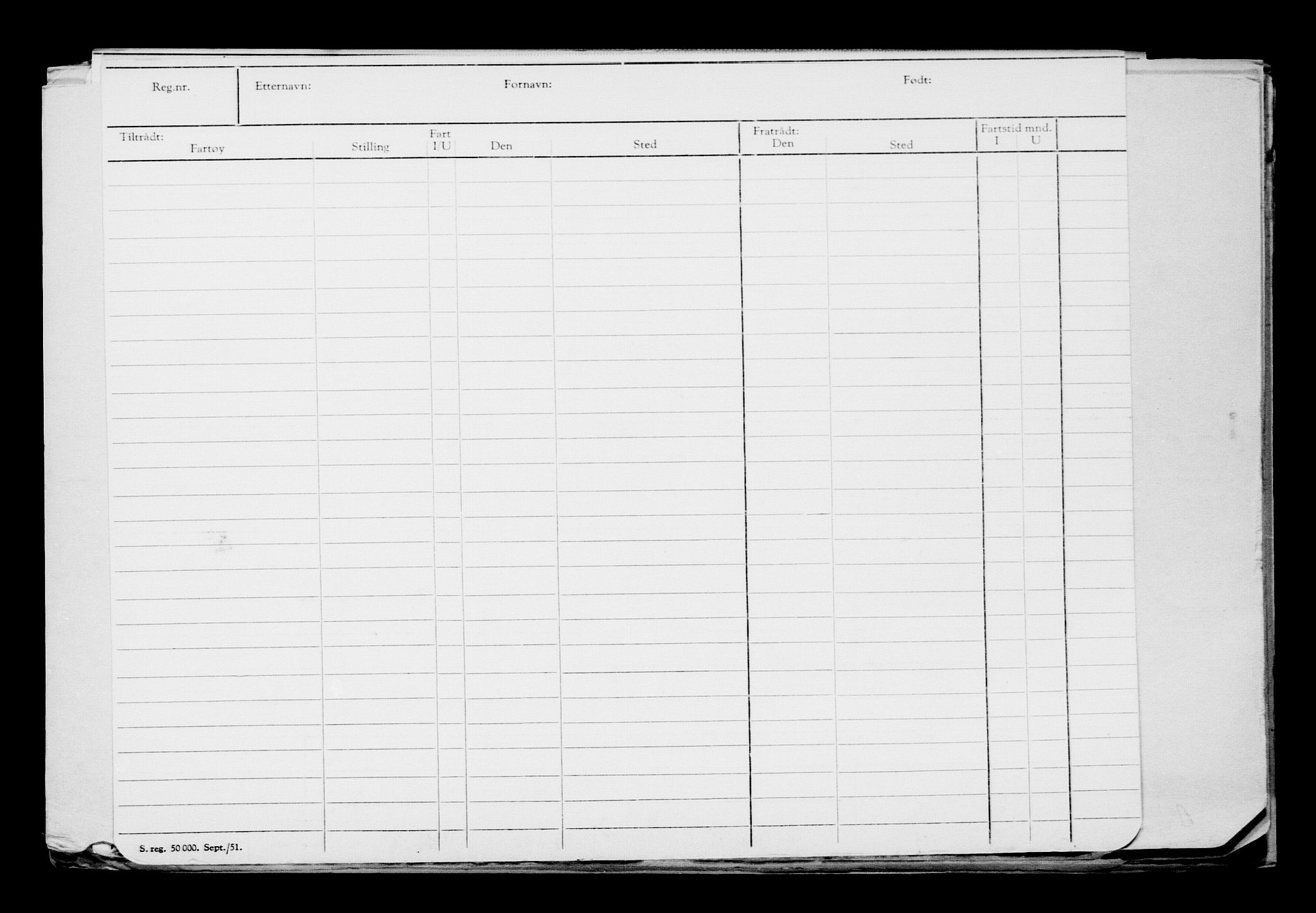 Direktoratet for sjømenn, RA/S-3545/G/Gb/L0166: Hovedkort, 1919, p. 207