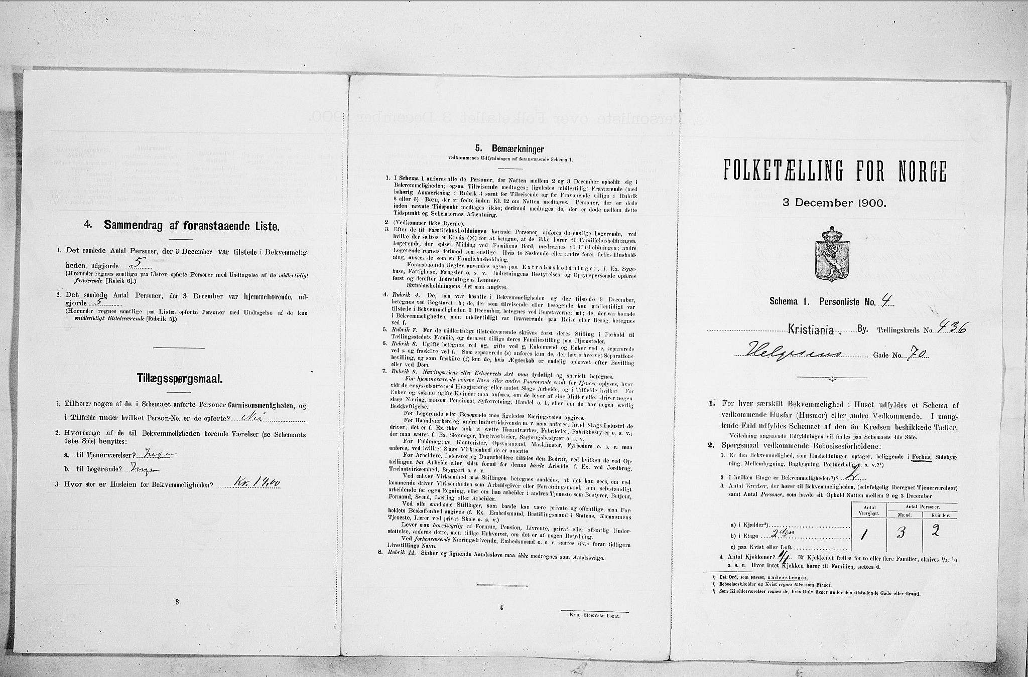 SAO, 1900 census for Kristiania, 1900, p. 36331